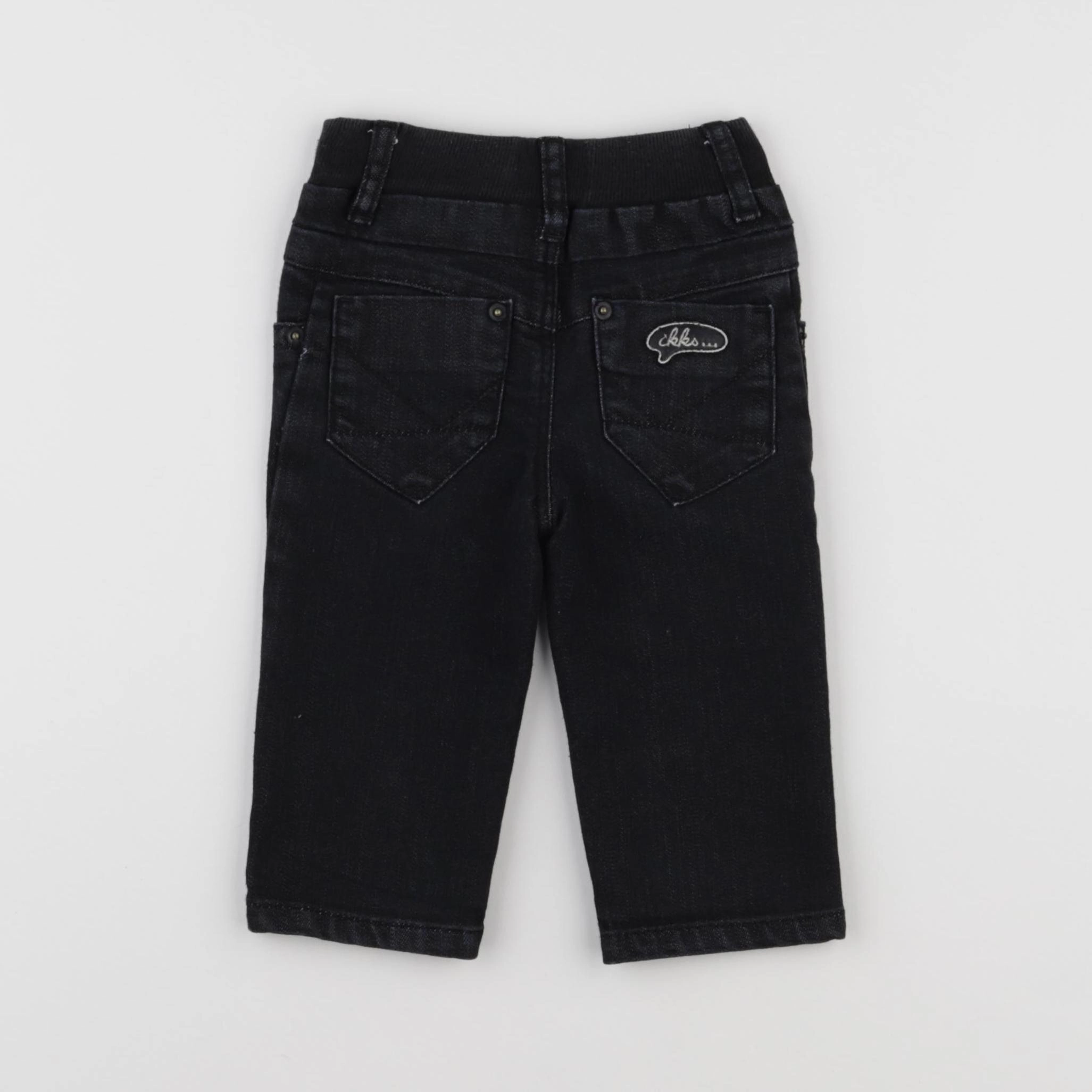 IKKS - jean noir - 6 mois