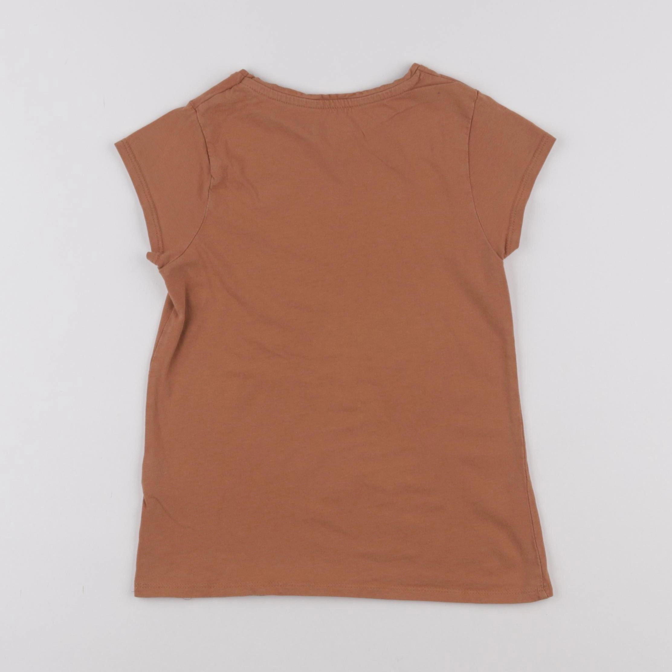 Vertbaudet - tee-shirt marron - 8 ans