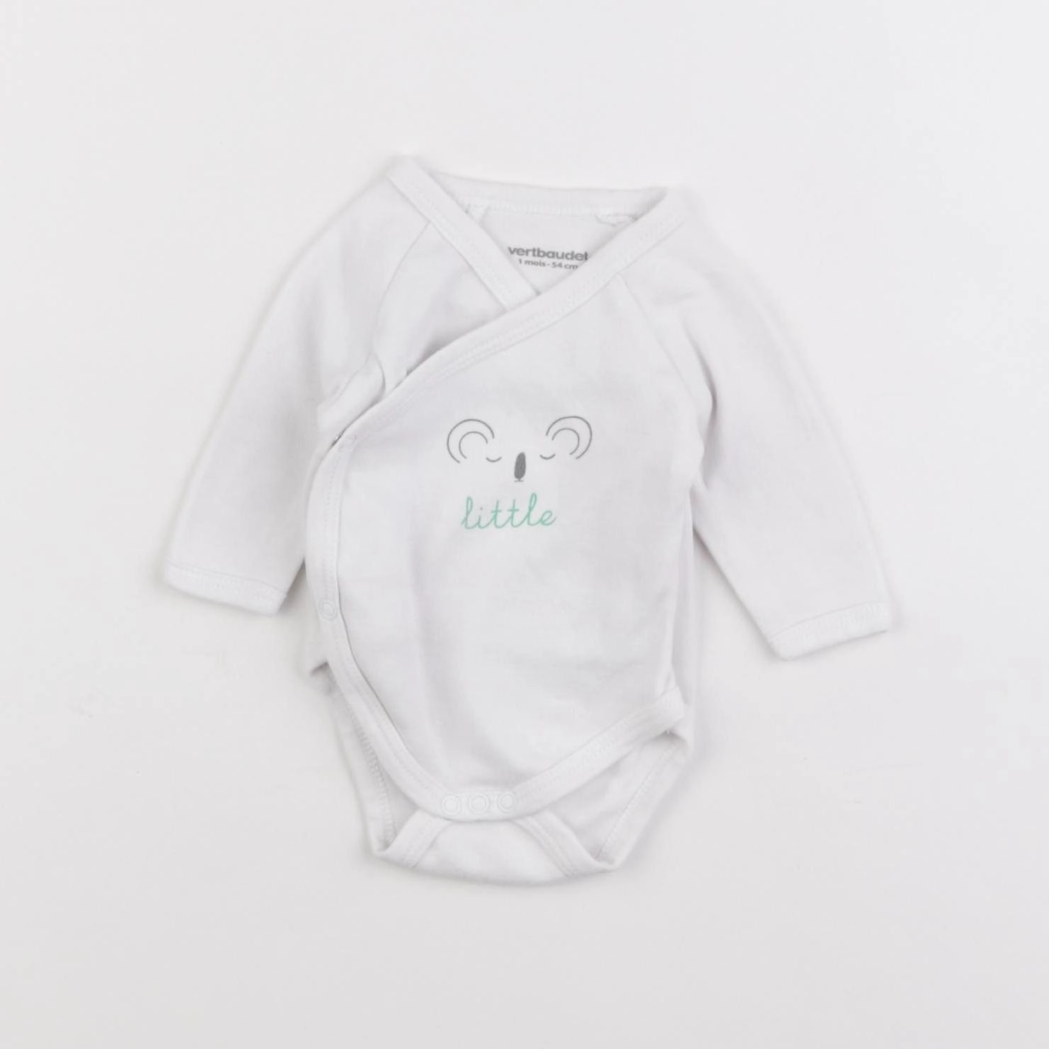 Vertbaudet - body blanc - 1 mois