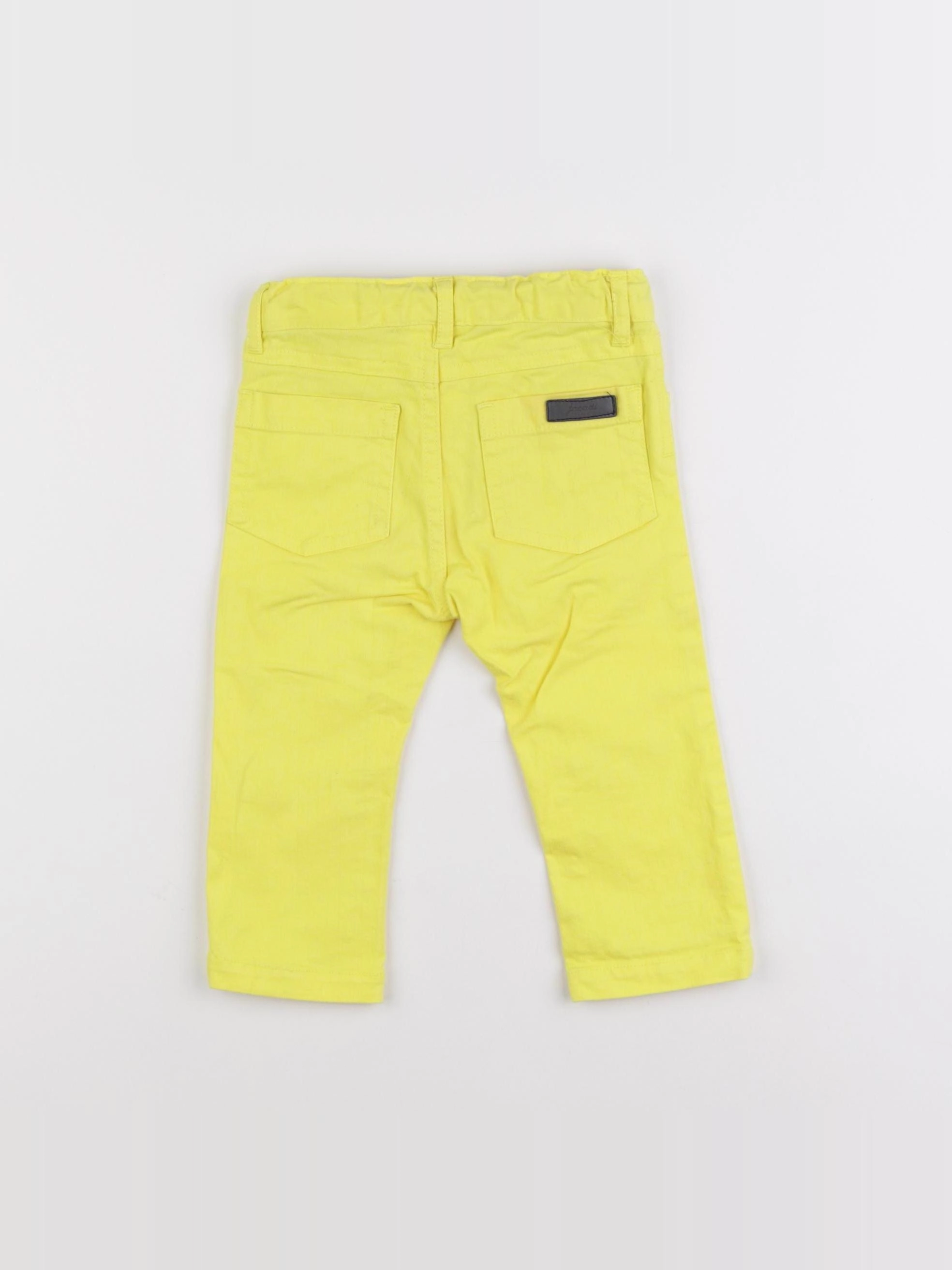 Jacadi - jean jaune fluo - 12 mois