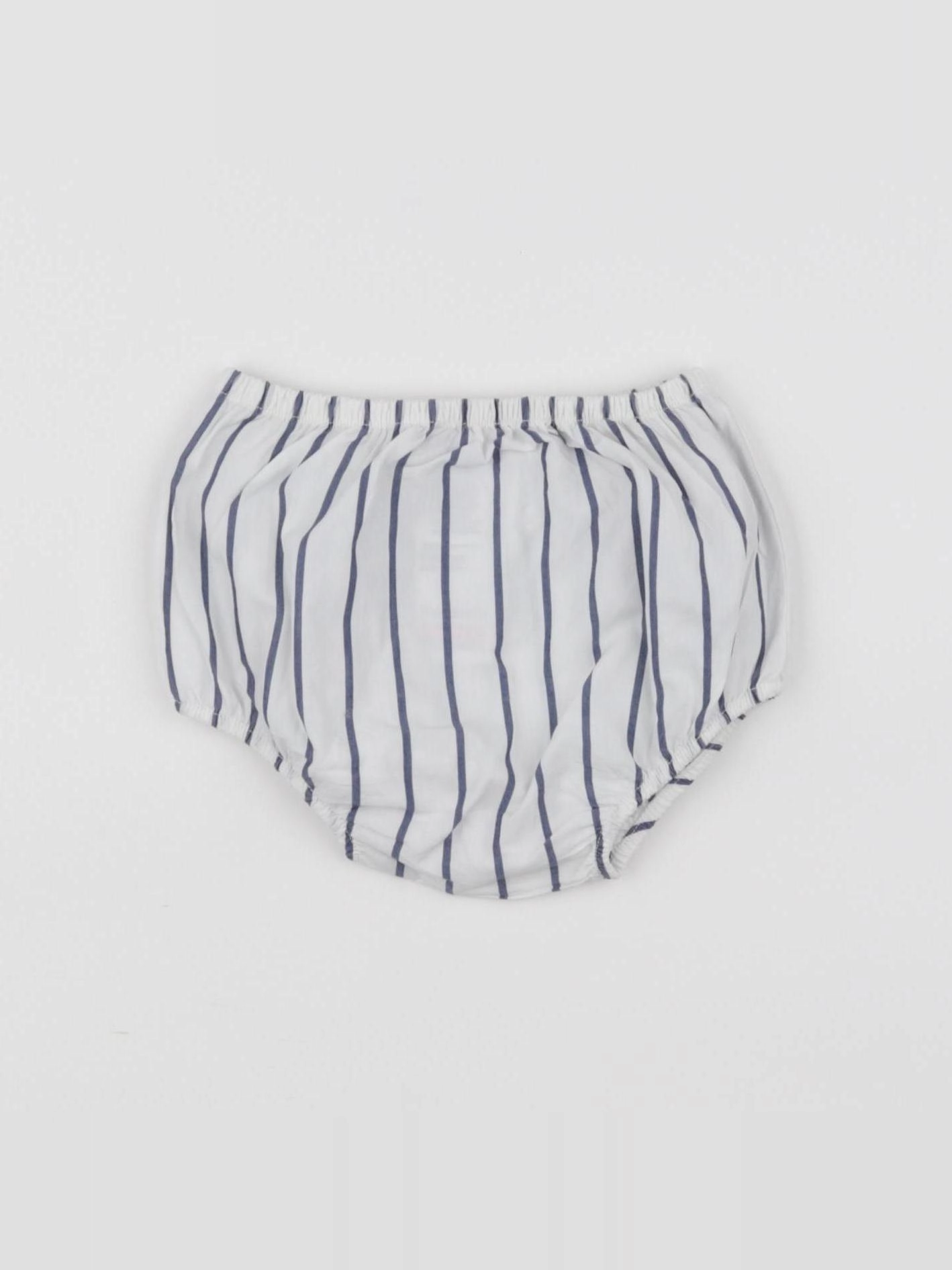 Jacadi - bloomer blanc, bleu - 12 mois