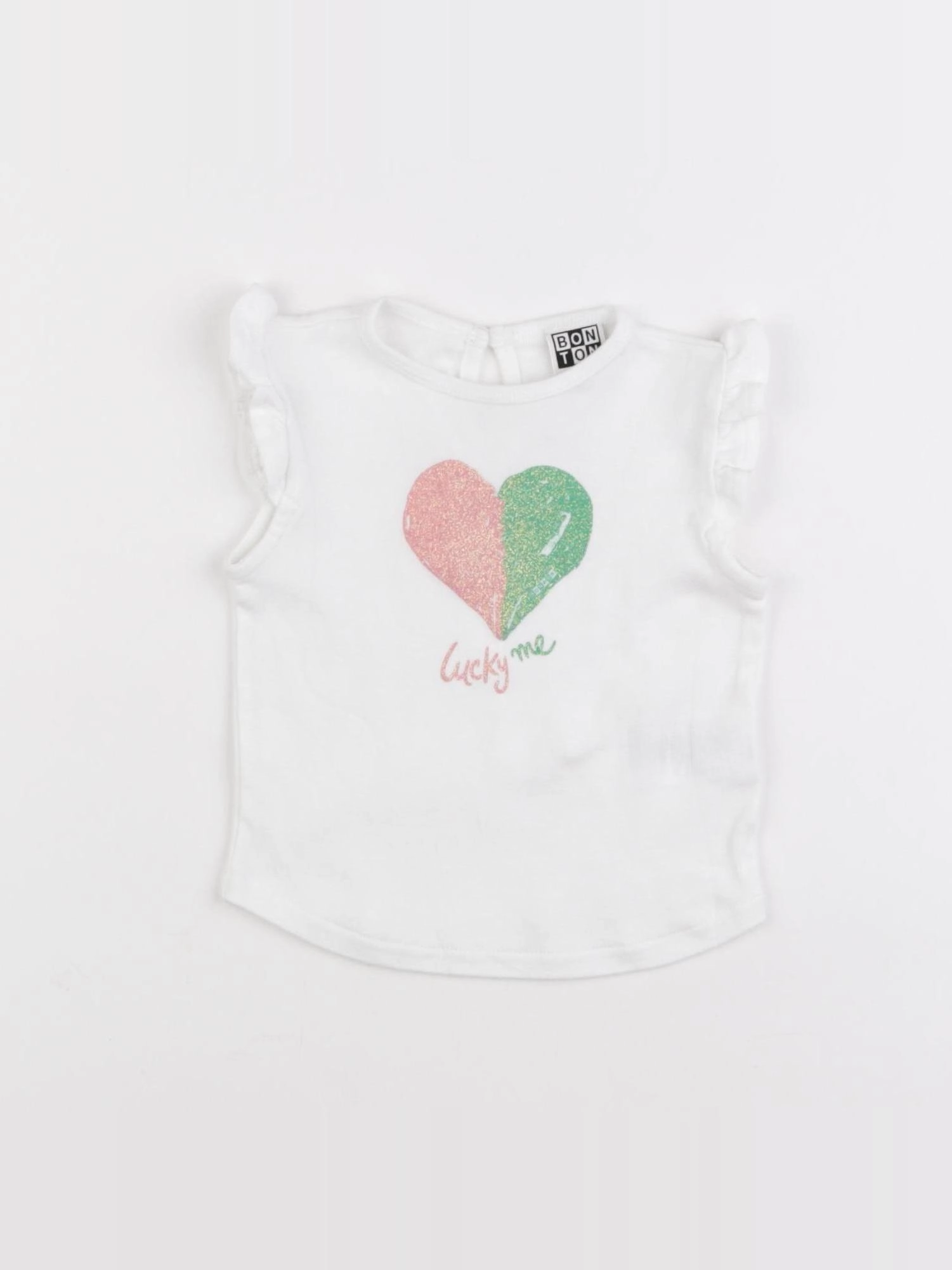 Bonton - tee-shirt blanc - 12 mois