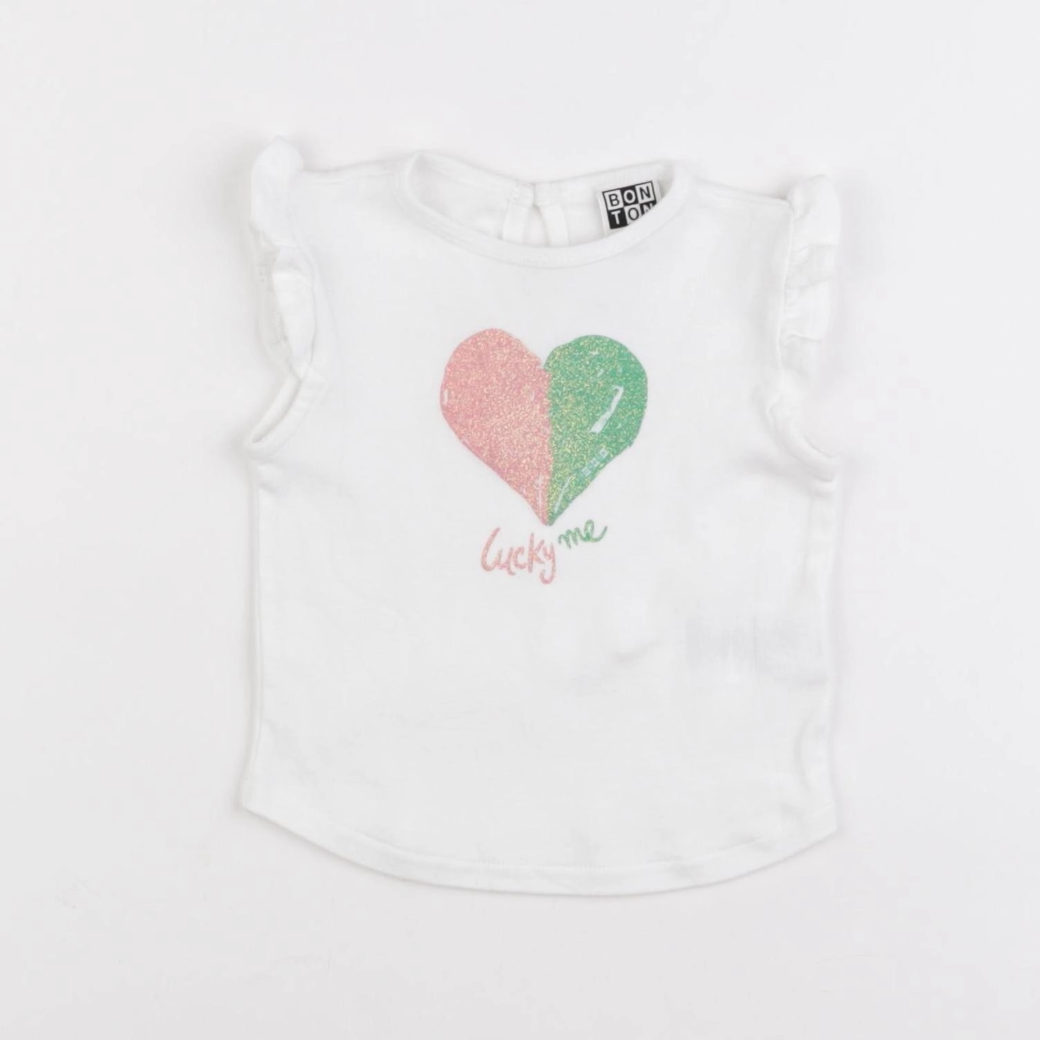 Bonton - tee-shirt blanc - 12 mois