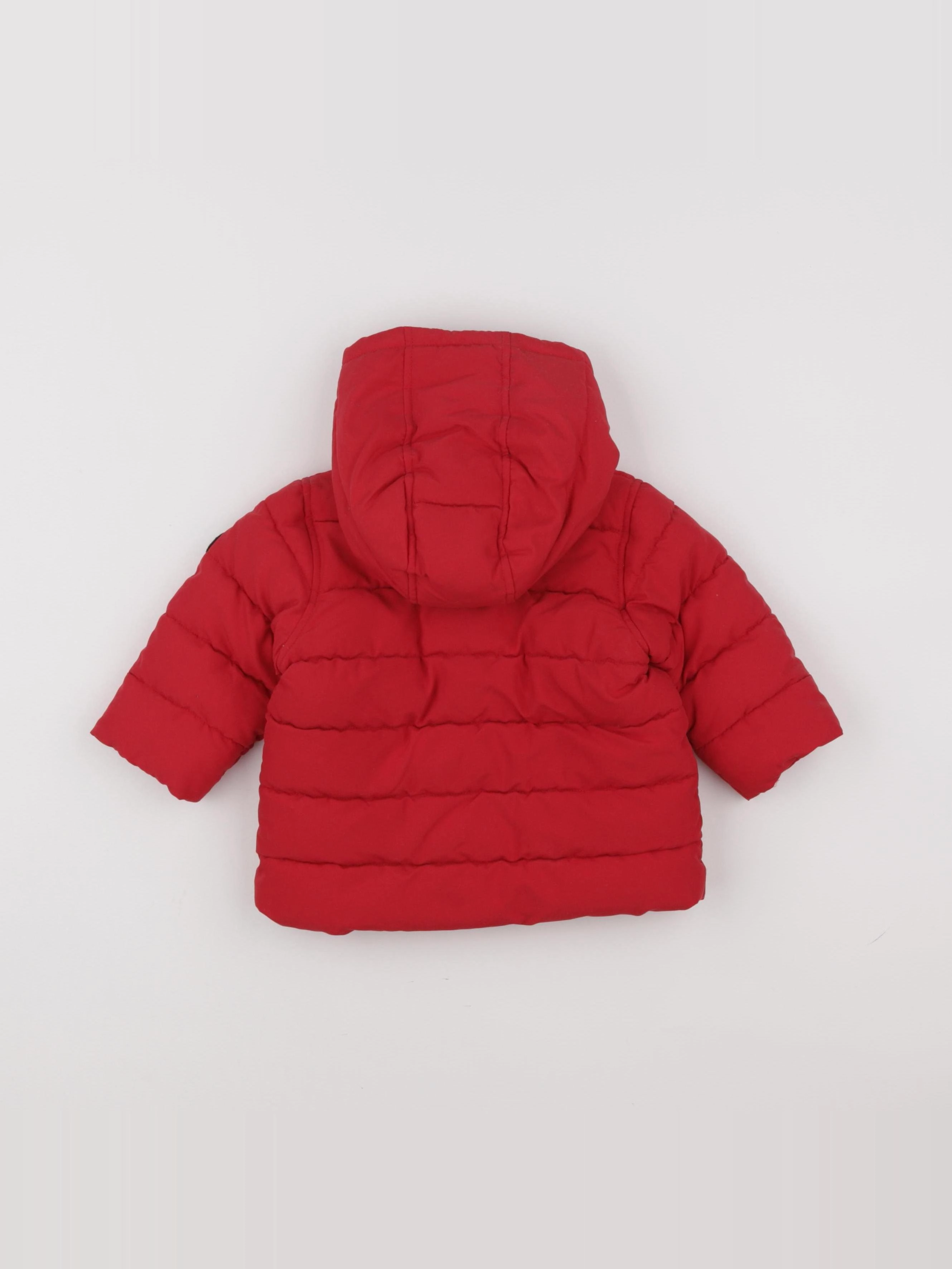 Petit Bateau - doudoune rouge - 6 mois