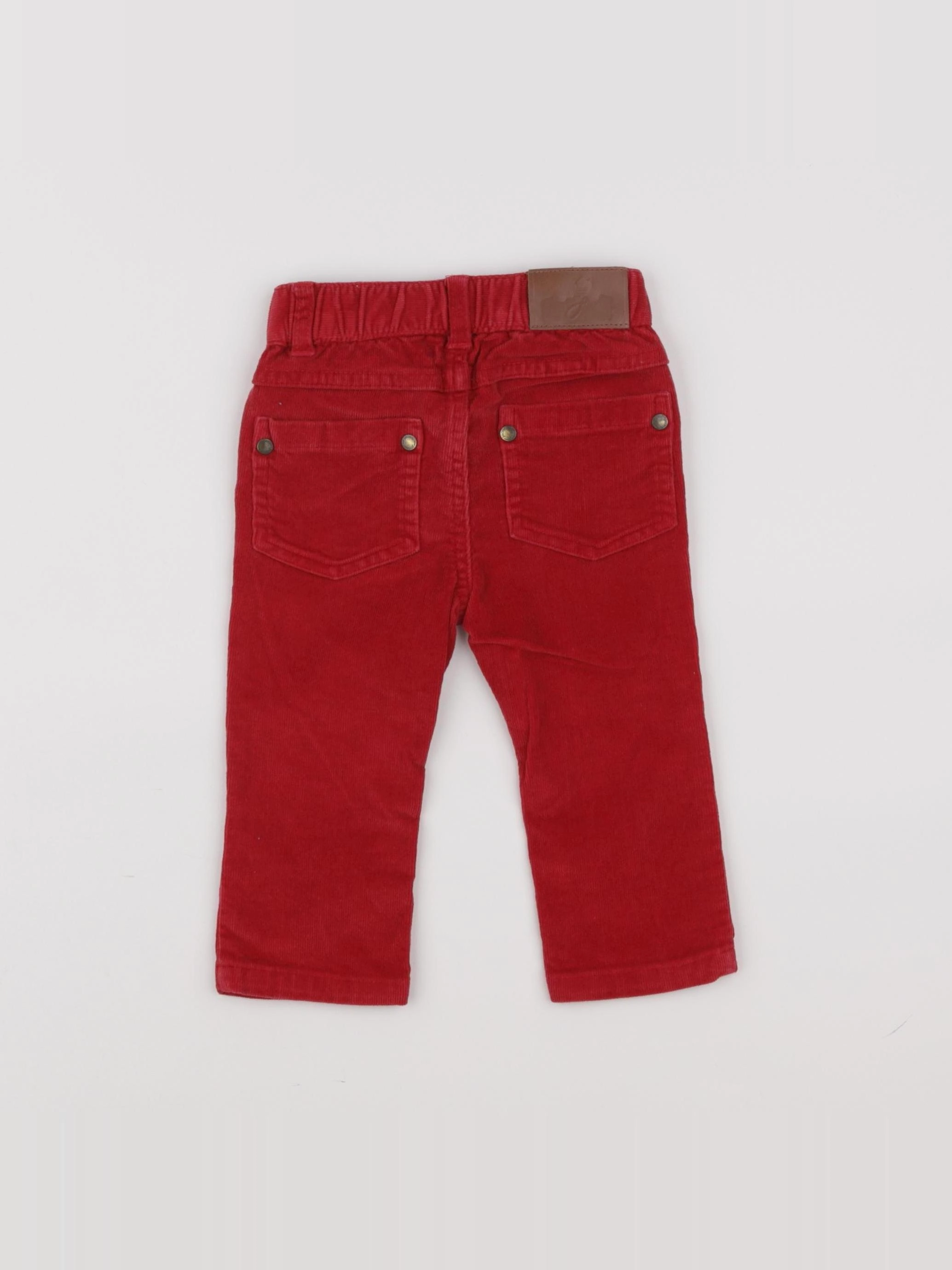 Jacadi - pantalon rouge - 12 mois