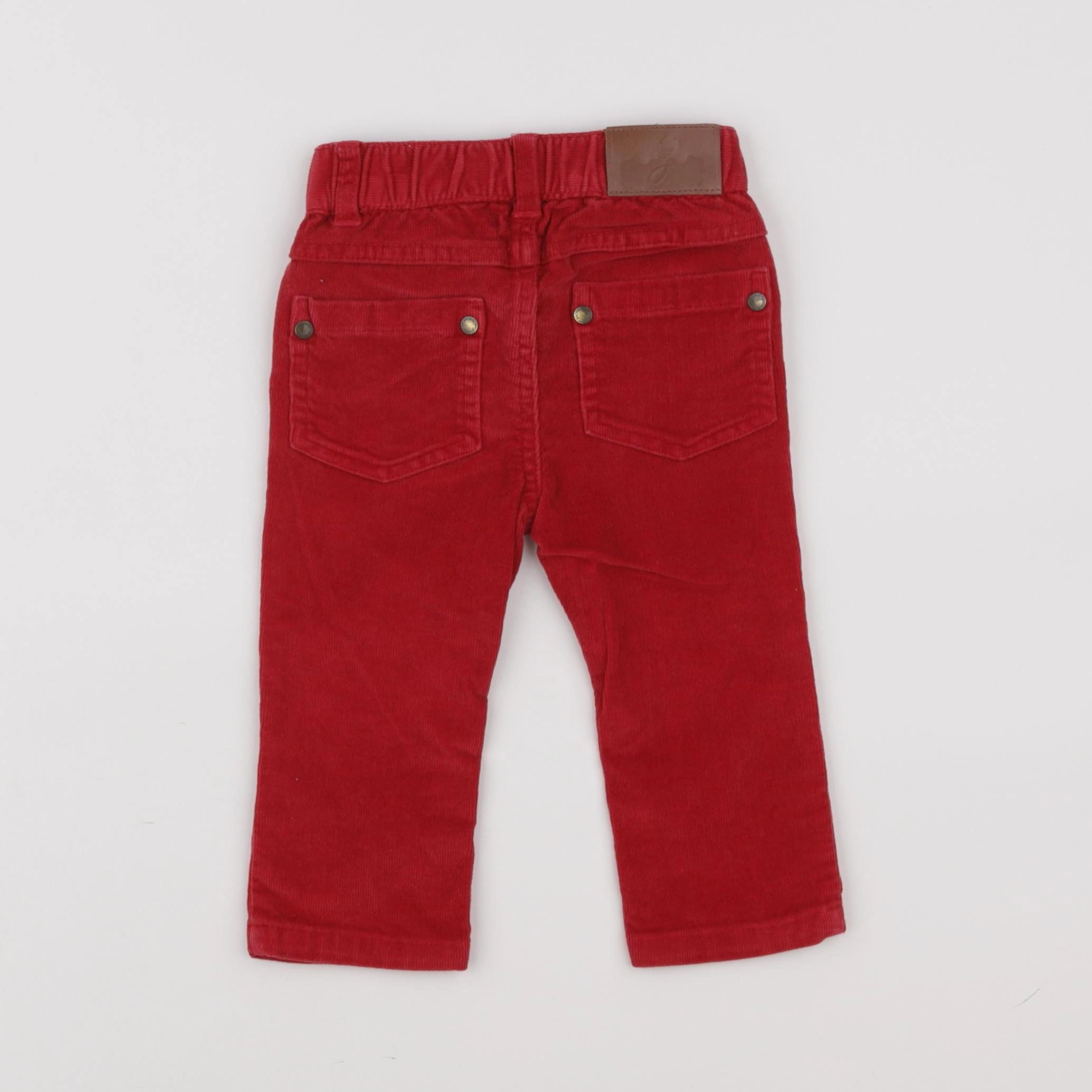 Jacadi - pantalon rouge - 12 mois