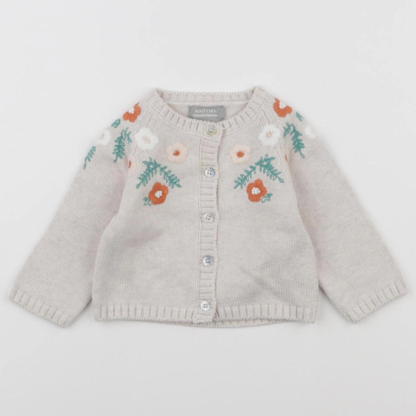 Boutchou - gilet beige - 3 mois