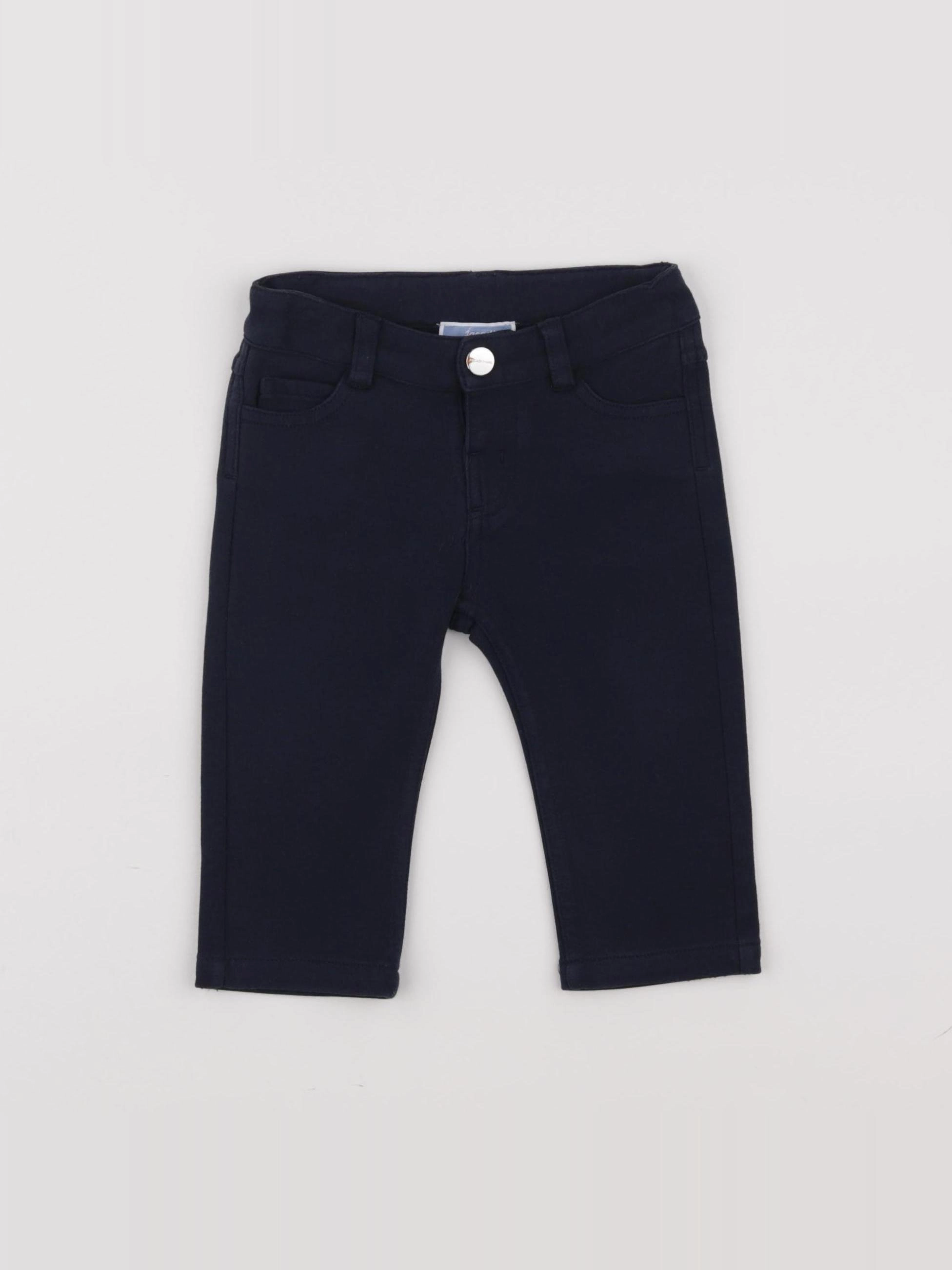 Jacadi - pantalon bleu - 12 mois