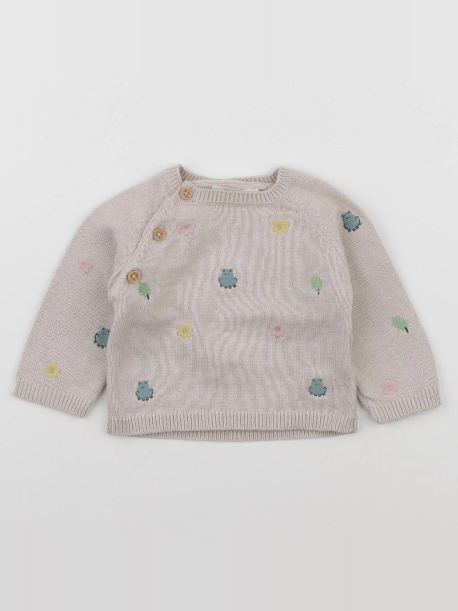 Boutchou - pull beige - 3 mois