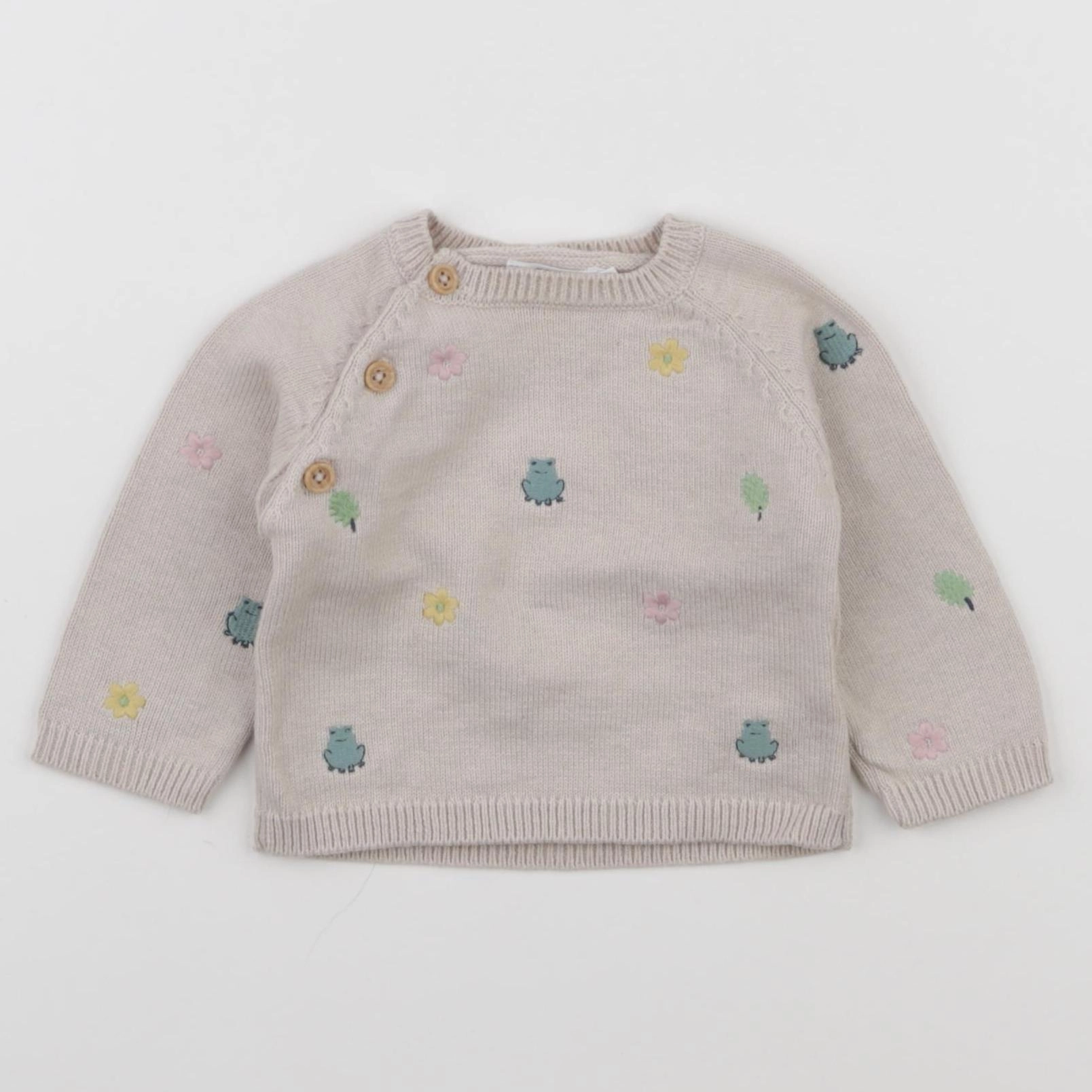 Boutchou - pull beige - 3 mois