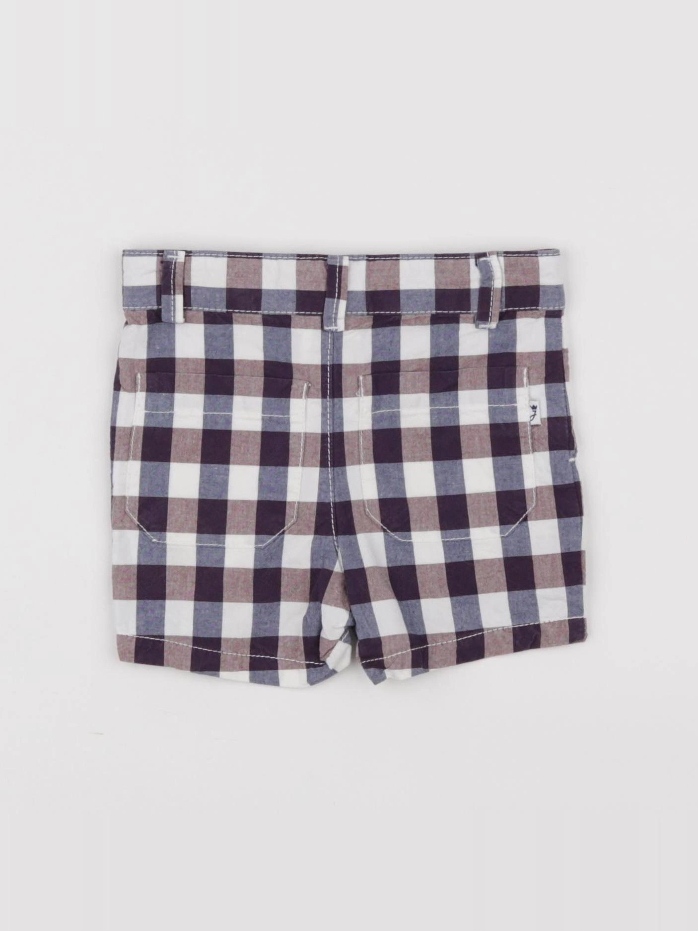 Jacadi - short blanc, marron - 6 mois