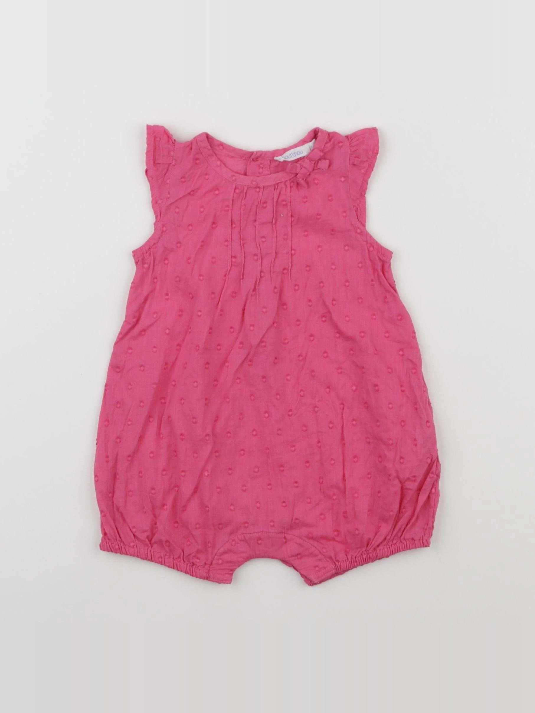 Boutchou - combinaison rose - 6 mois