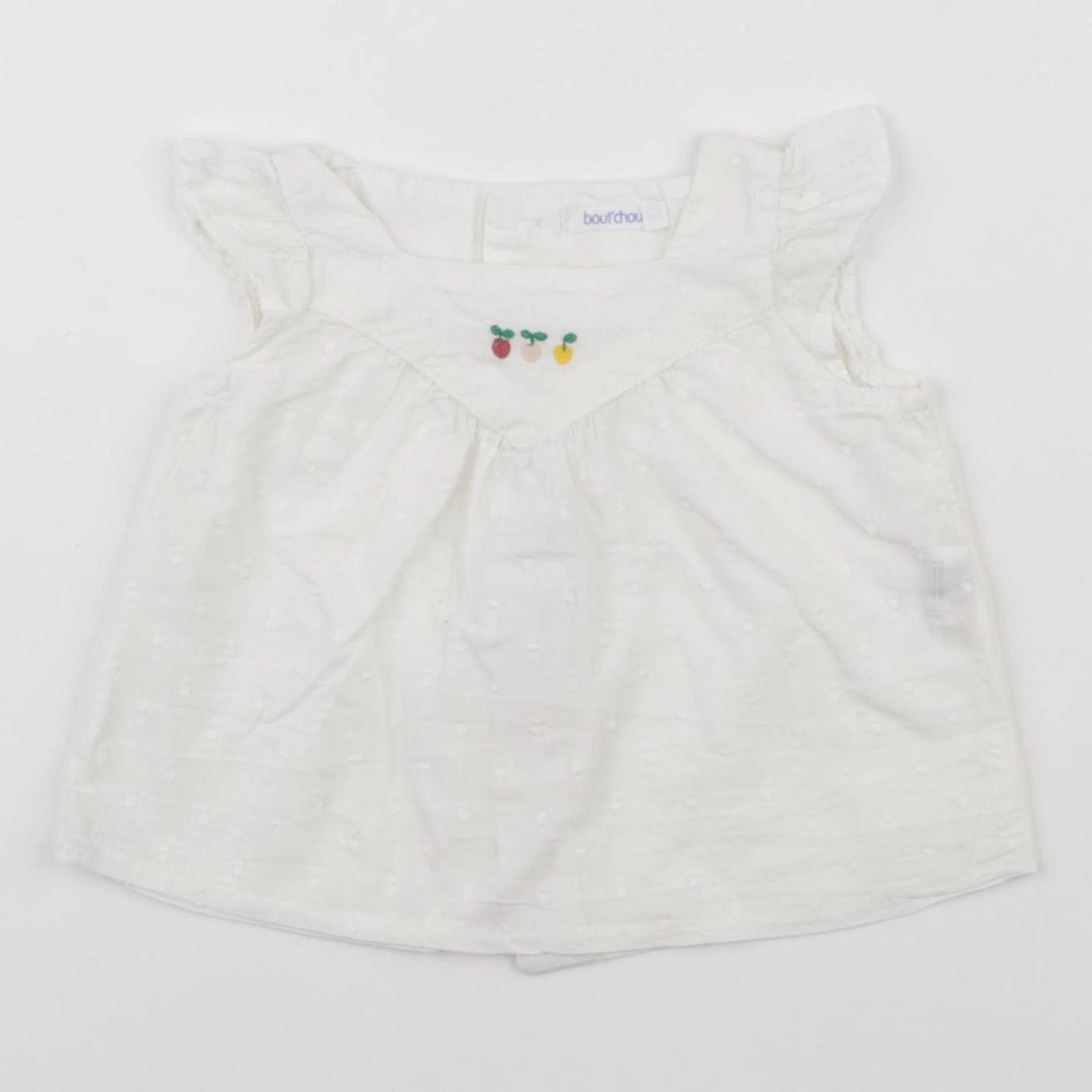 Boutchou - blouse blanc - 3 mois
