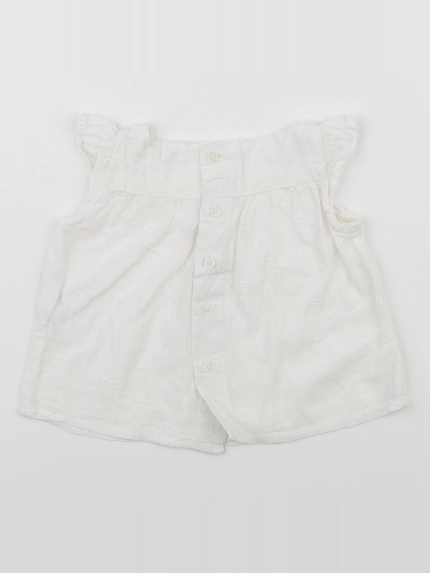Boutchou - blouse blanc - 3 mois