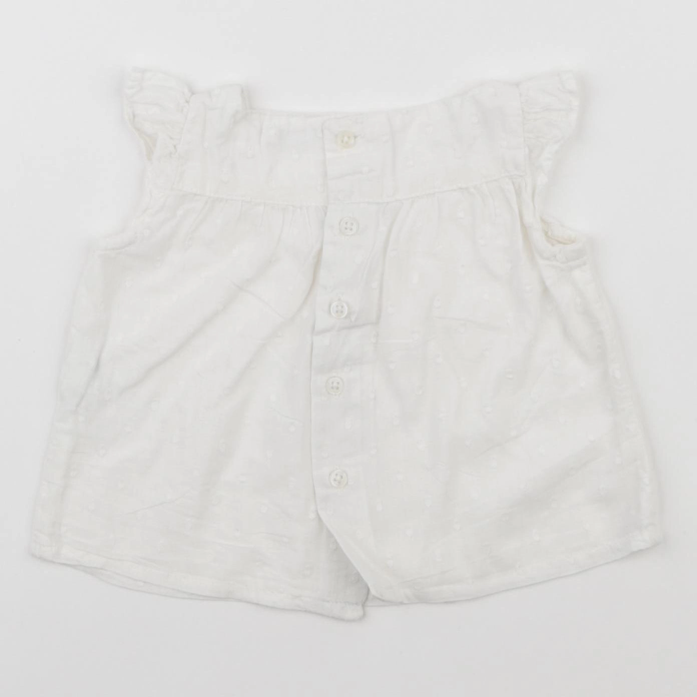 Boutchou - blouse blanc - 3 mois
