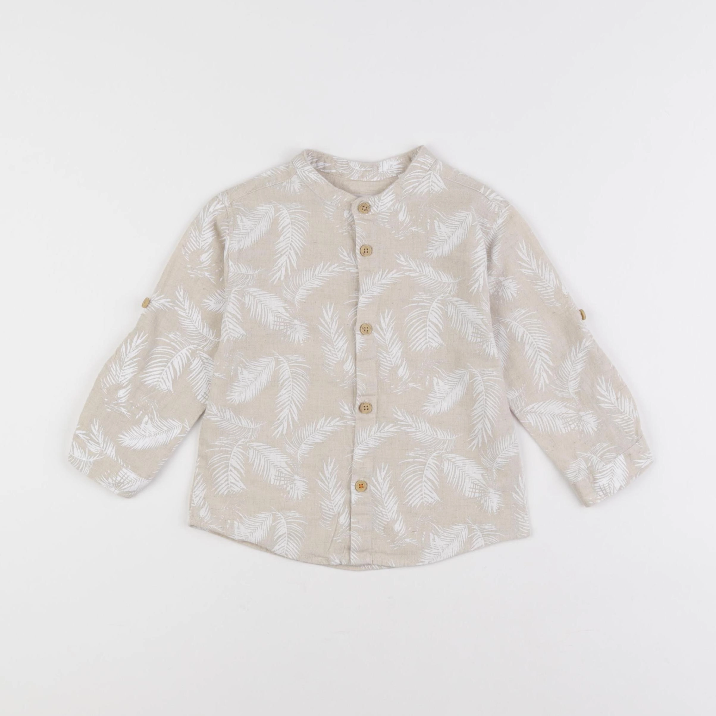 Zara - chemise beige - 12/18 mois