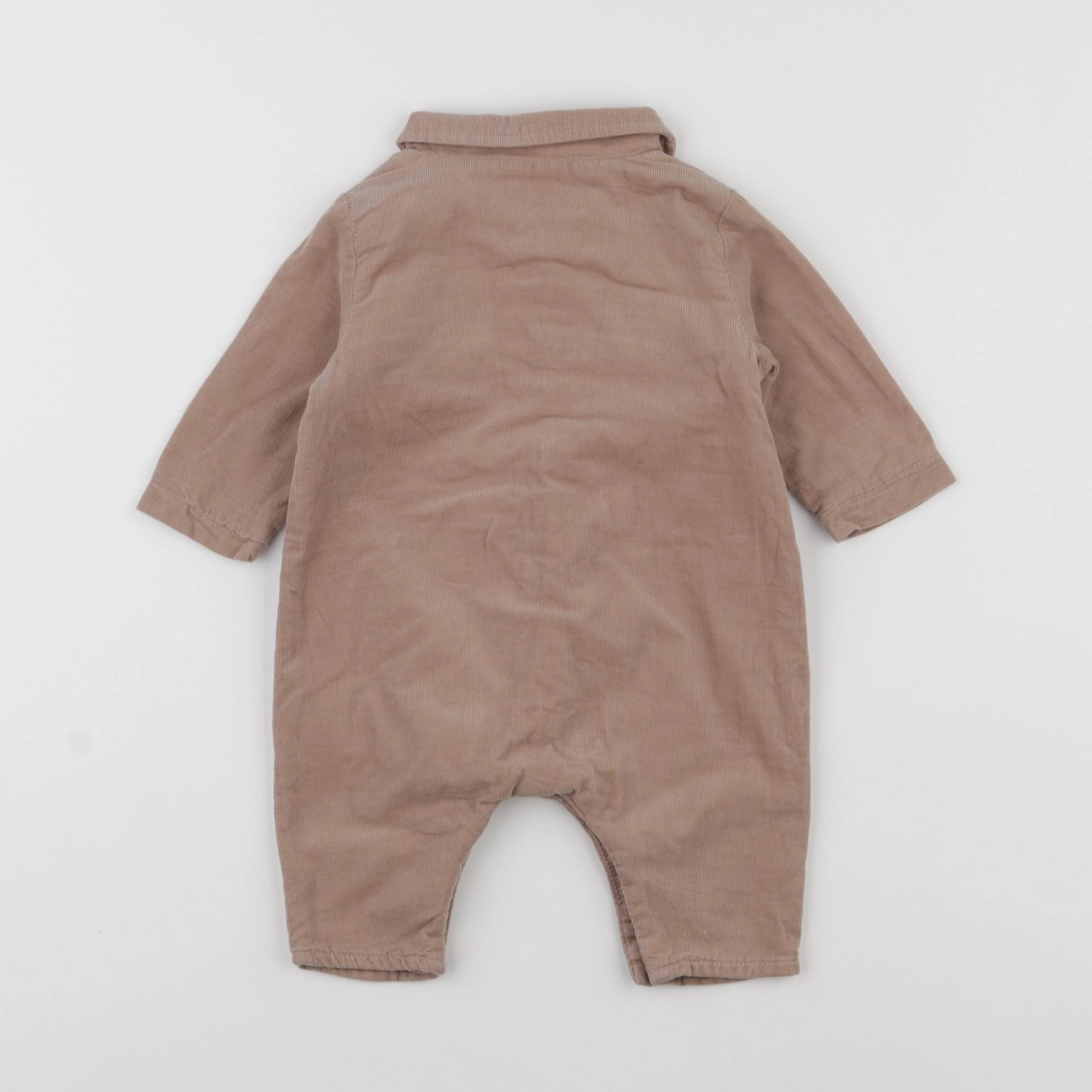 Vertbaudet - combinaison doublé marron - 3 mois
