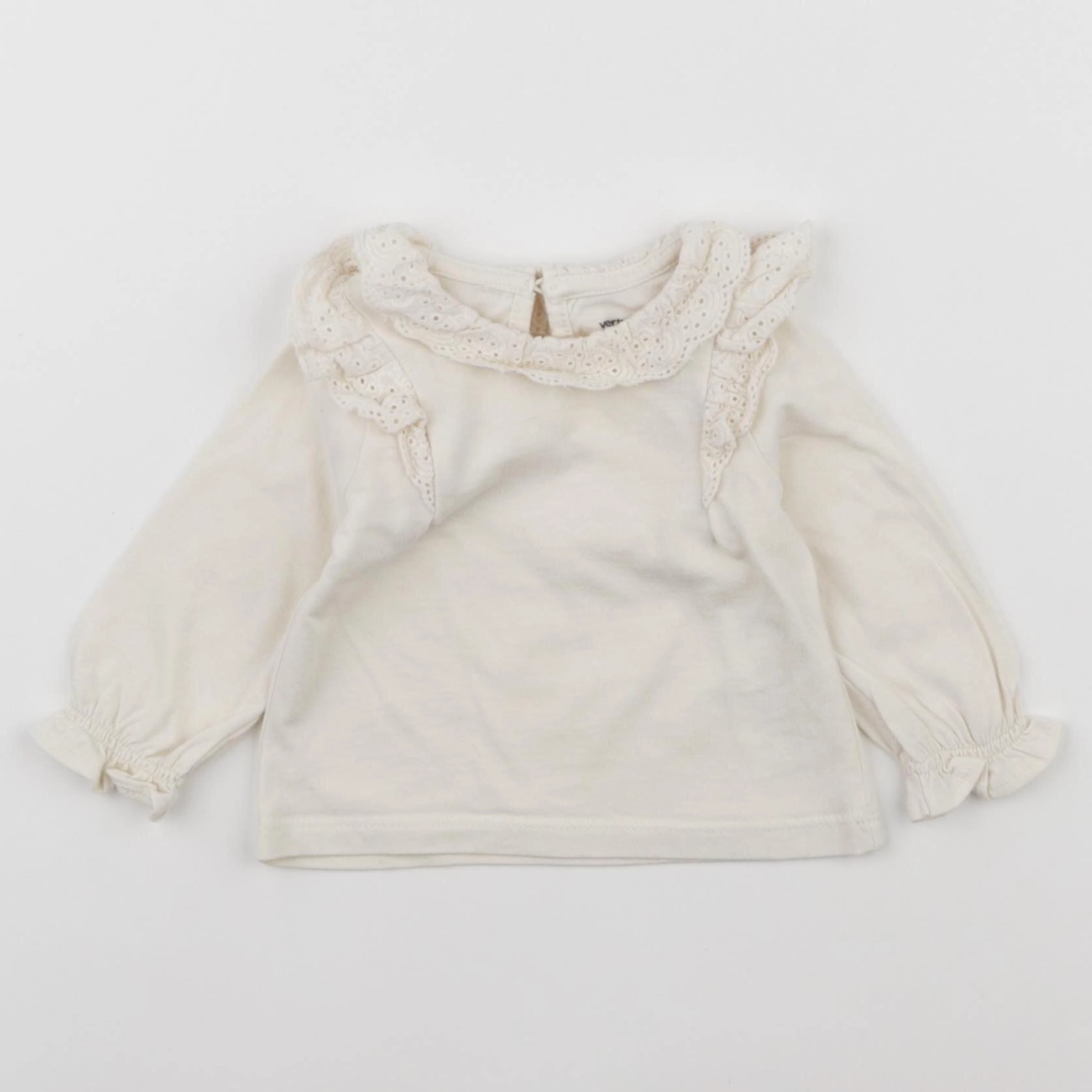 Vertbaudet - tee-shirt beige - 3 mois