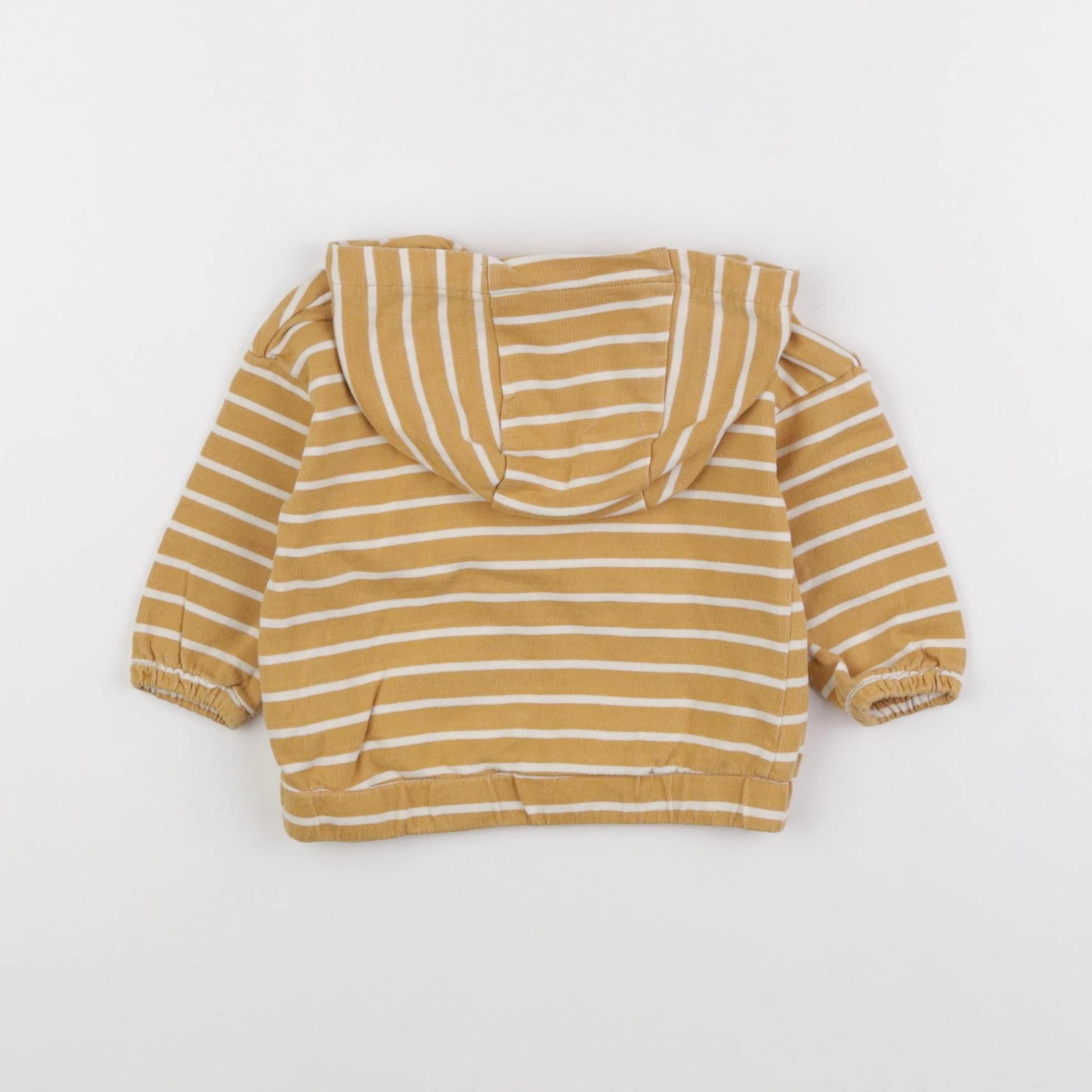 Vertbaudet - sweat jaune - 9 mois