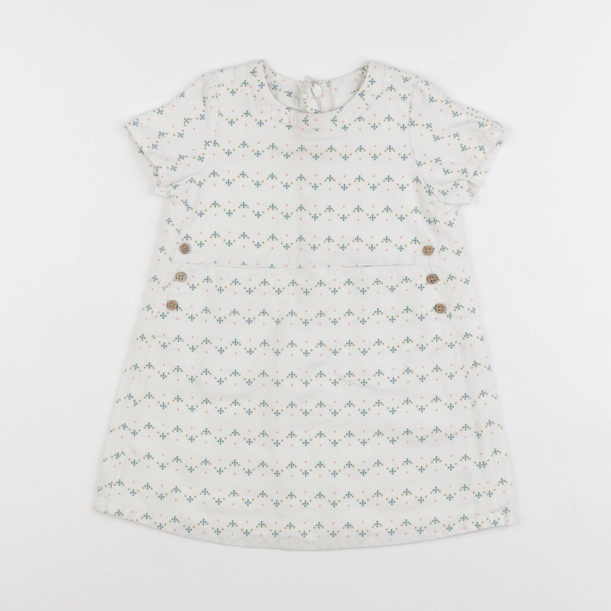 Cyrillus - robe blanc - 18 mois