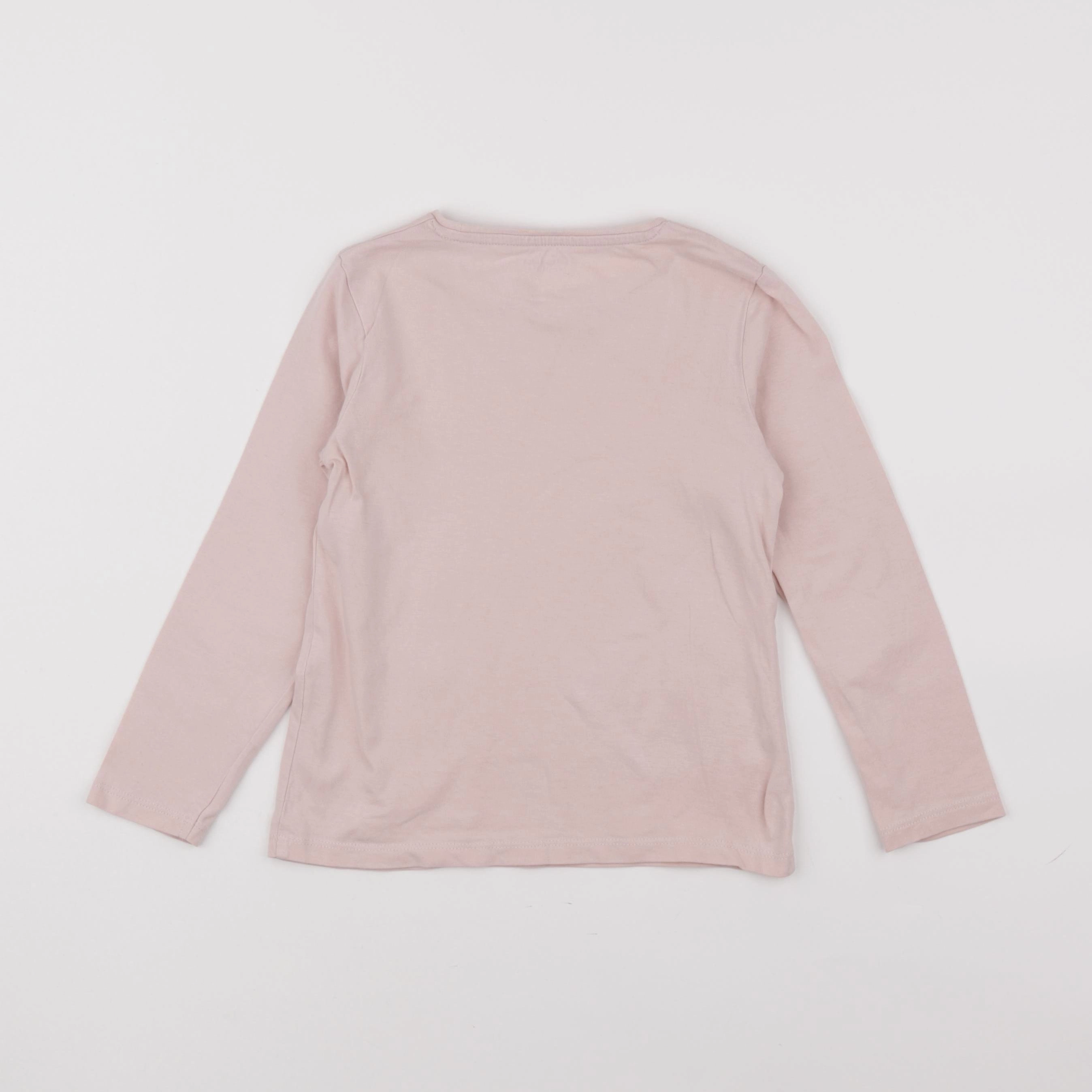 Vertbaudet - tee-shirt rose - 5 ans