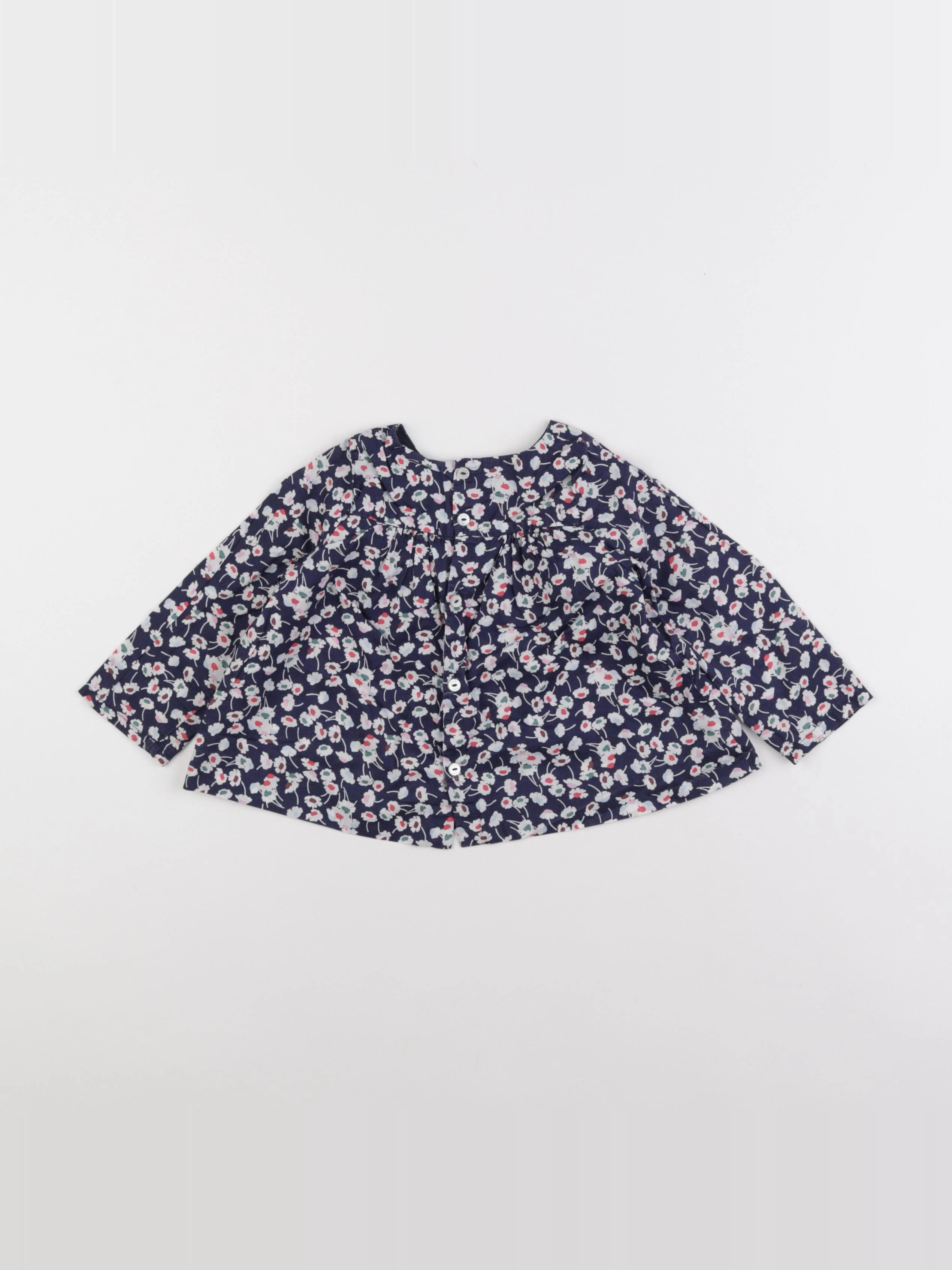 Jacadi - blouse bleu - 18 mois