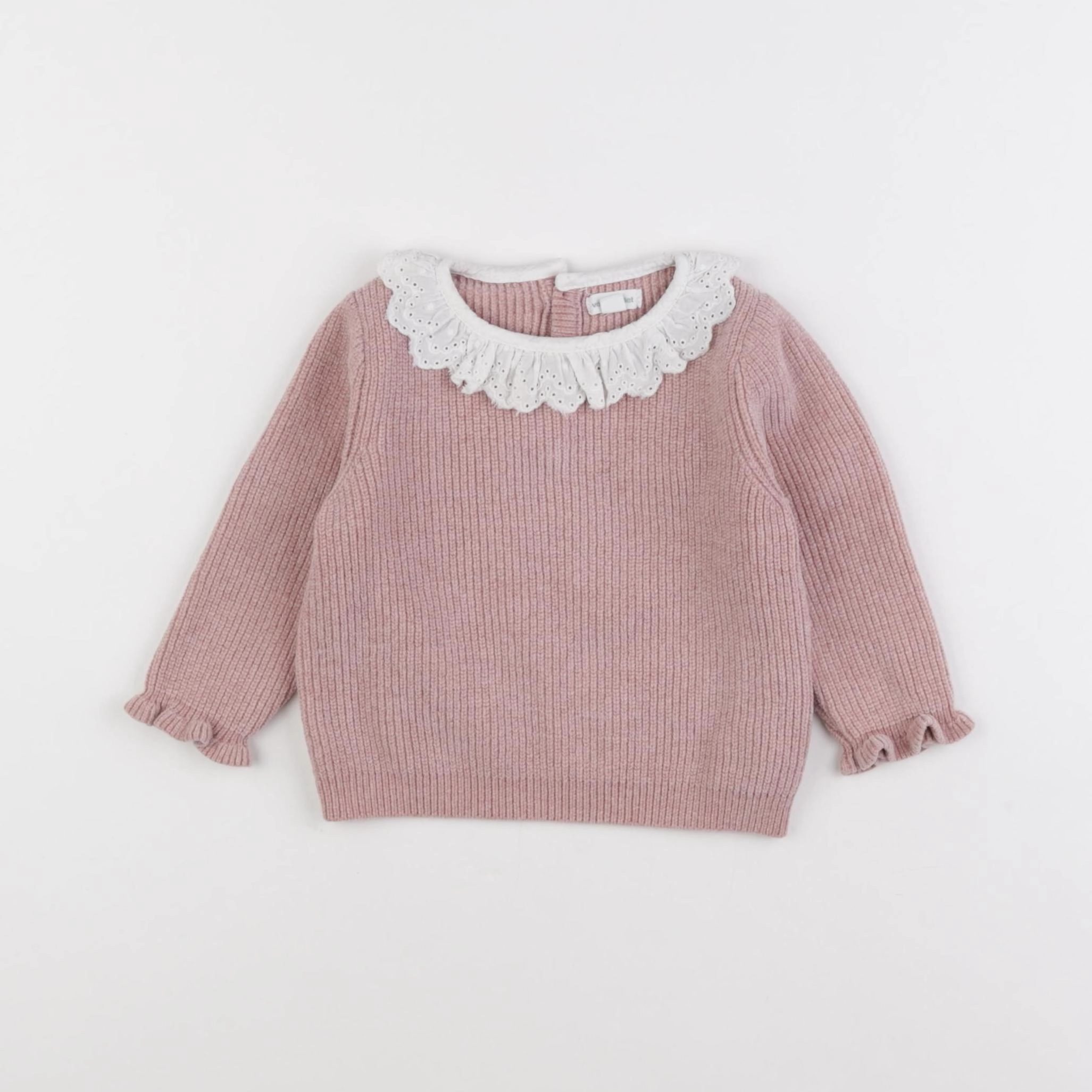 Vertbaudet - pull rose - 9 mois