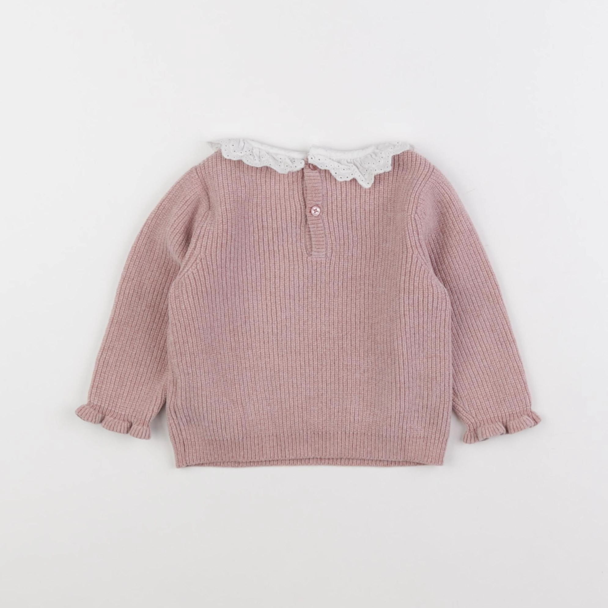 Vertbaudet - pull rose - 9 mois