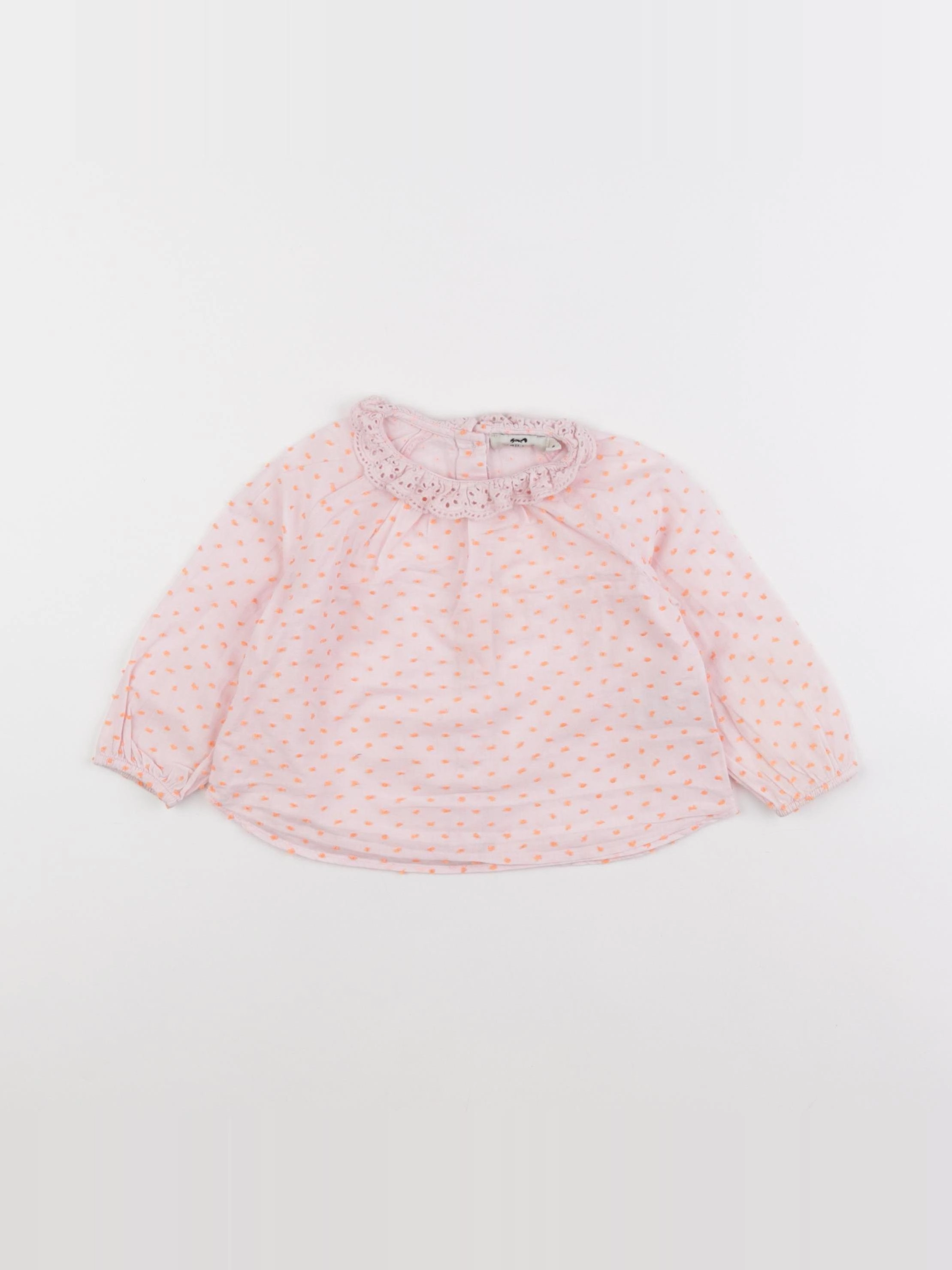 Cyrillus - blouse rose - 18 mois
