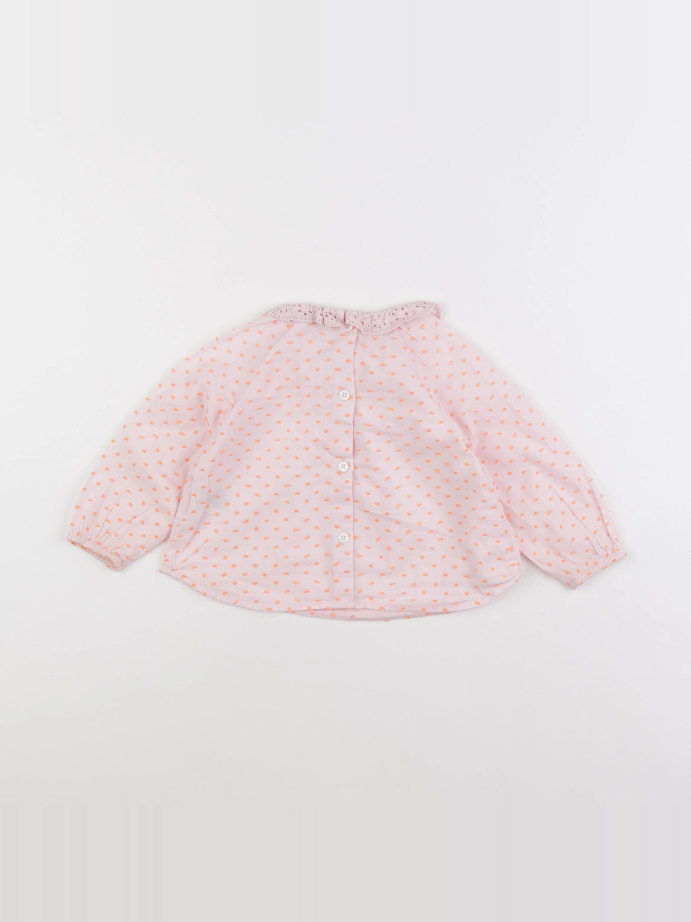 Cyrillus - blouse rose - 18 mois