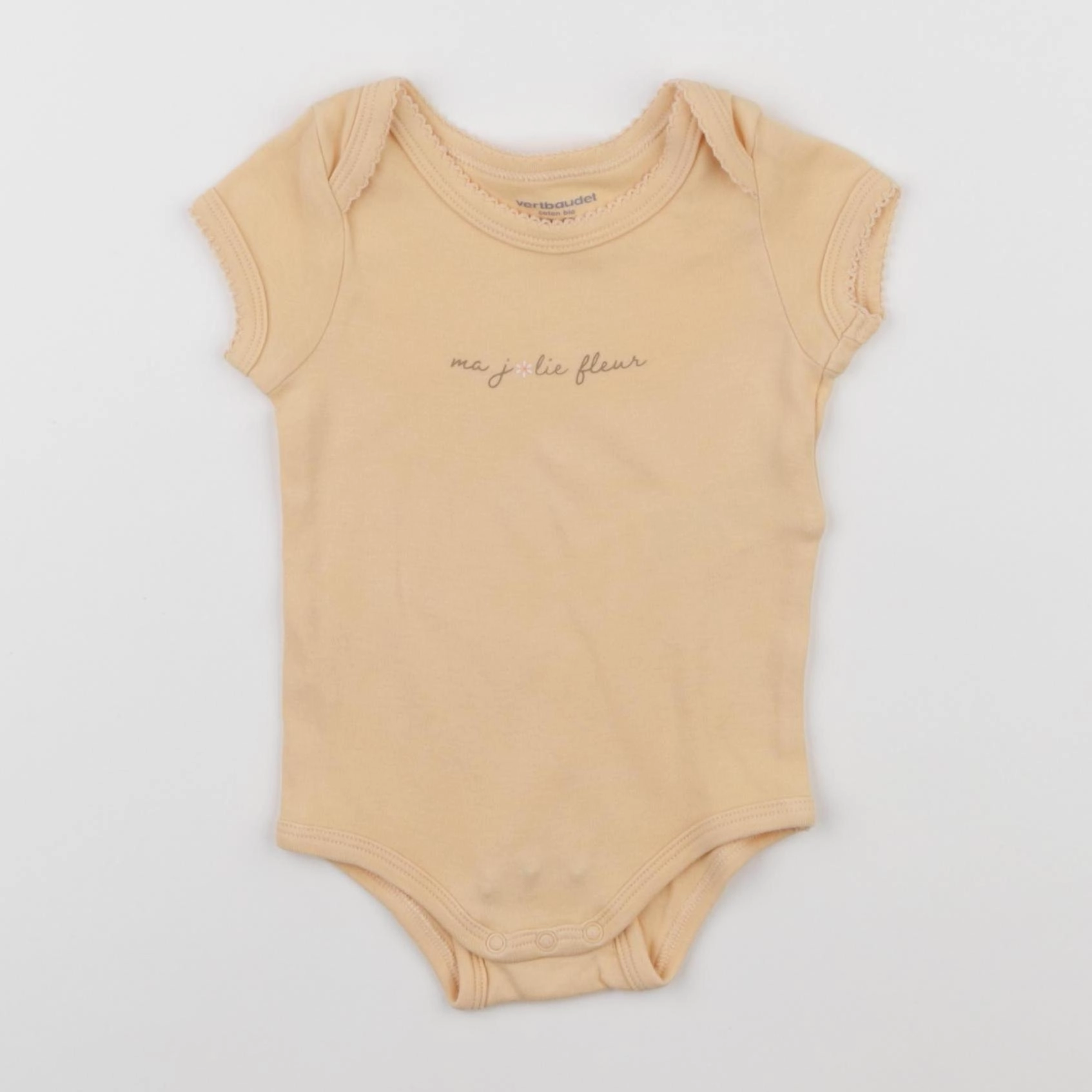 Vertbaudet - body jaune - 6 mois
