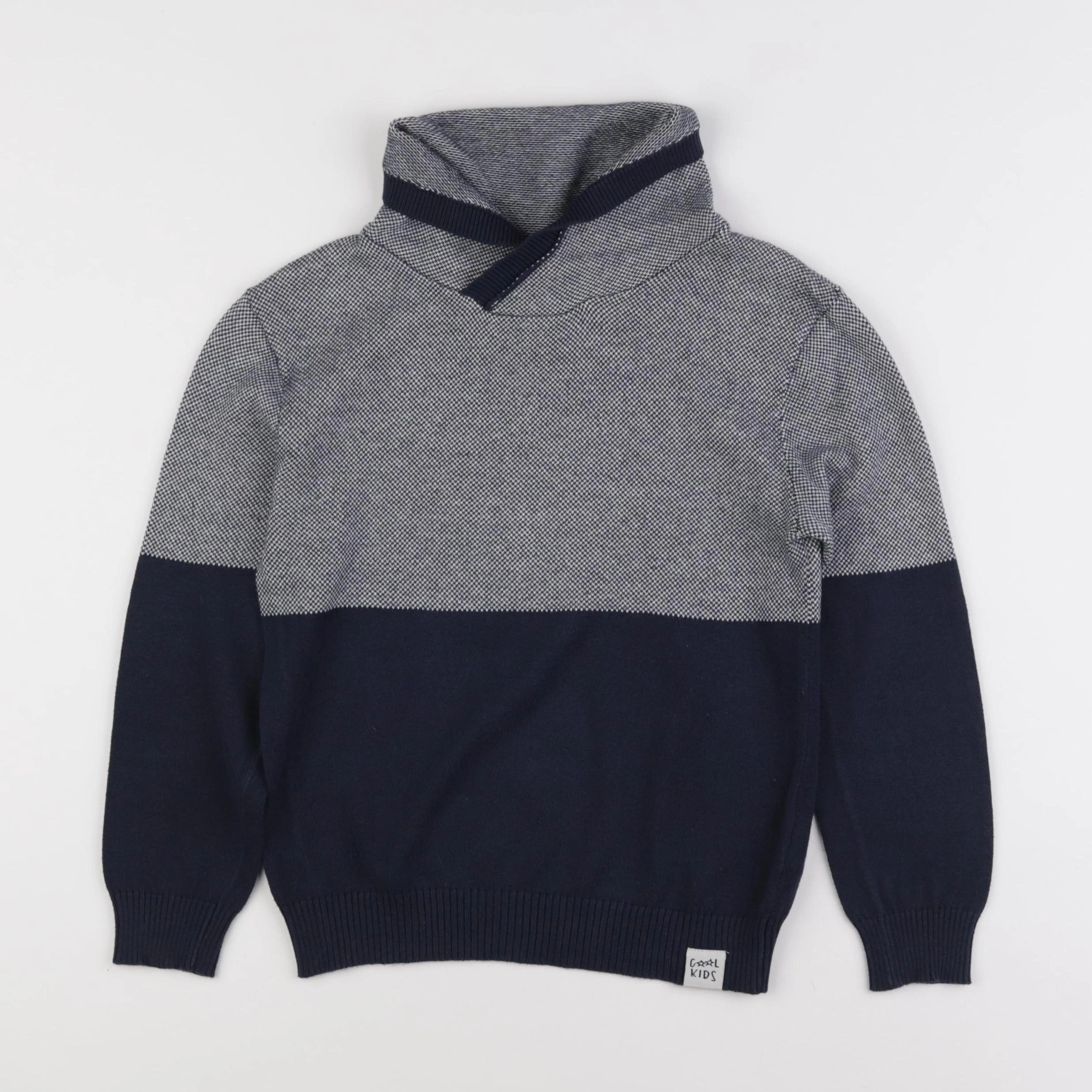 Vertbaudet - pull bleu - 8 ans