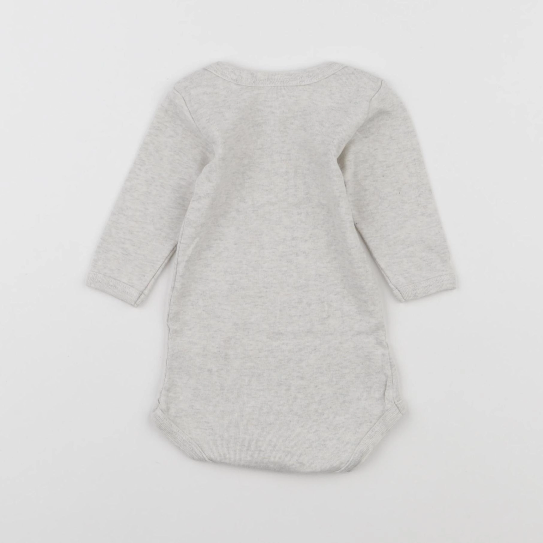 Petit Bateau - body gris - 3 mois