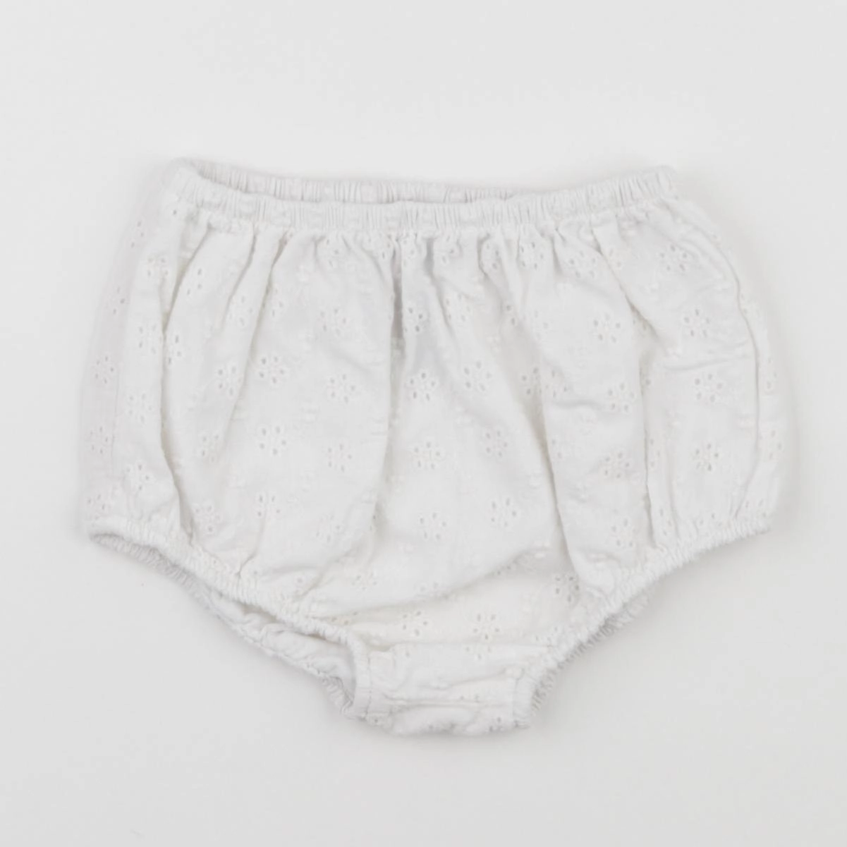 Petit Bateau - bloomer blanc - 12 mois