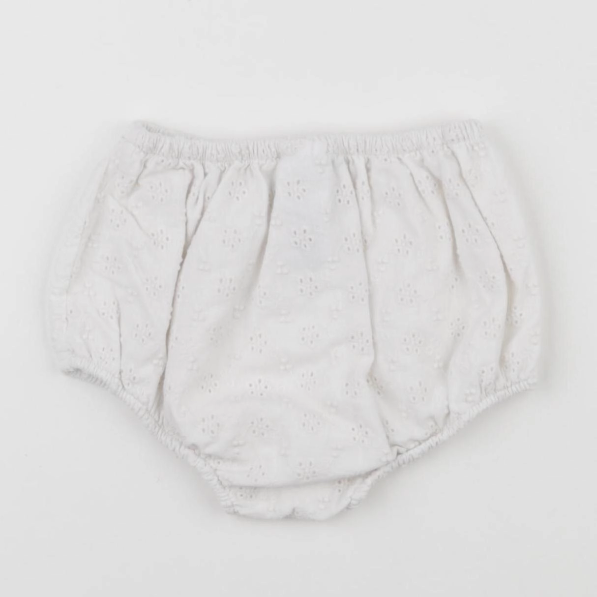 Petit Bateau - bloomer blanc - 12 mois