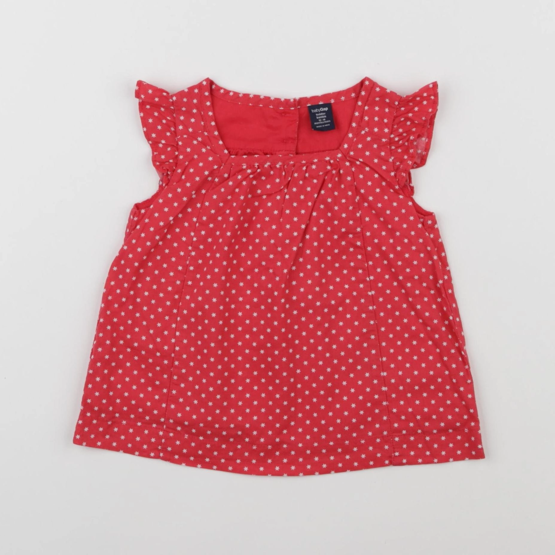 GAP - blouse rouge - 12/18 mois
