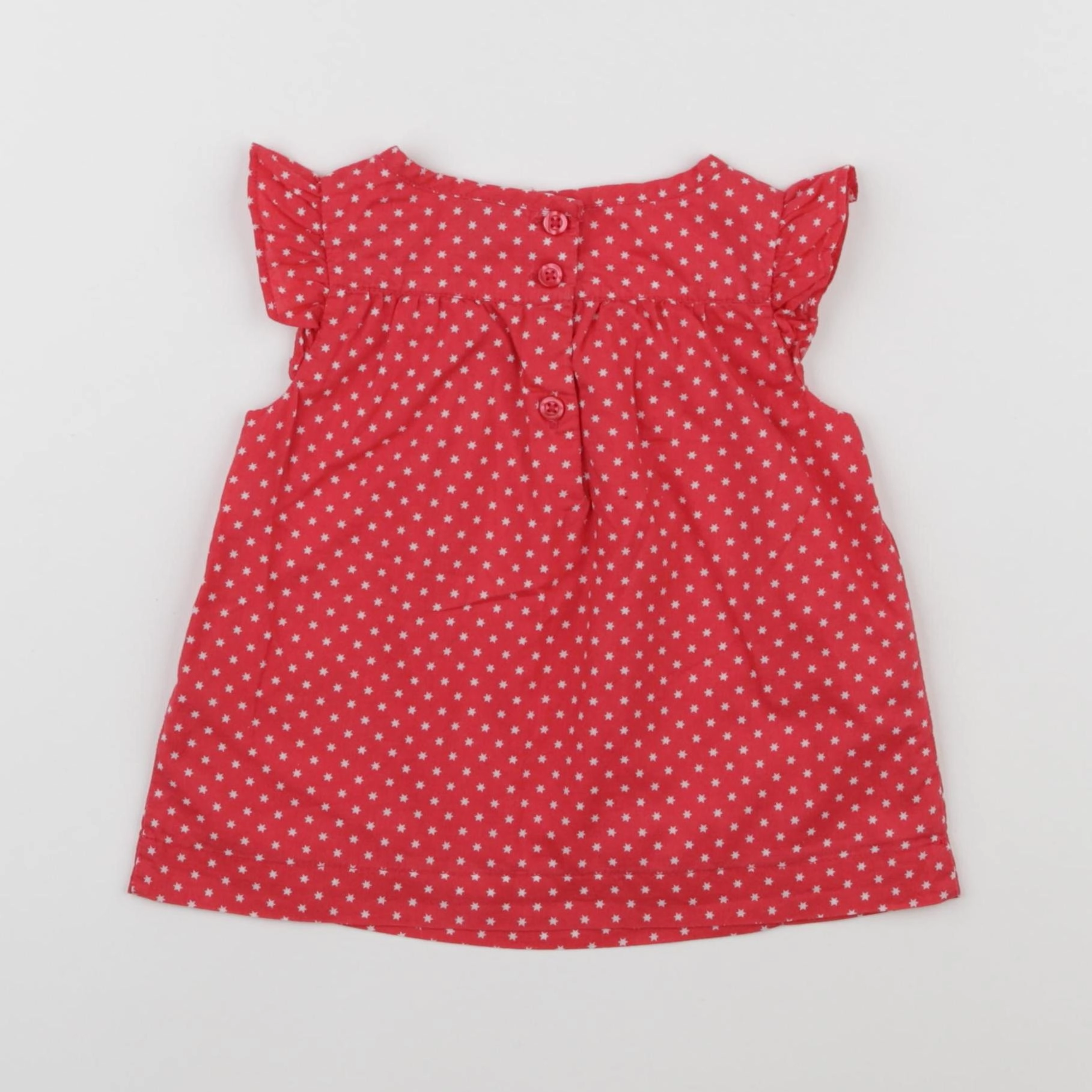 GAP - blouse rouge - 12/18 mois