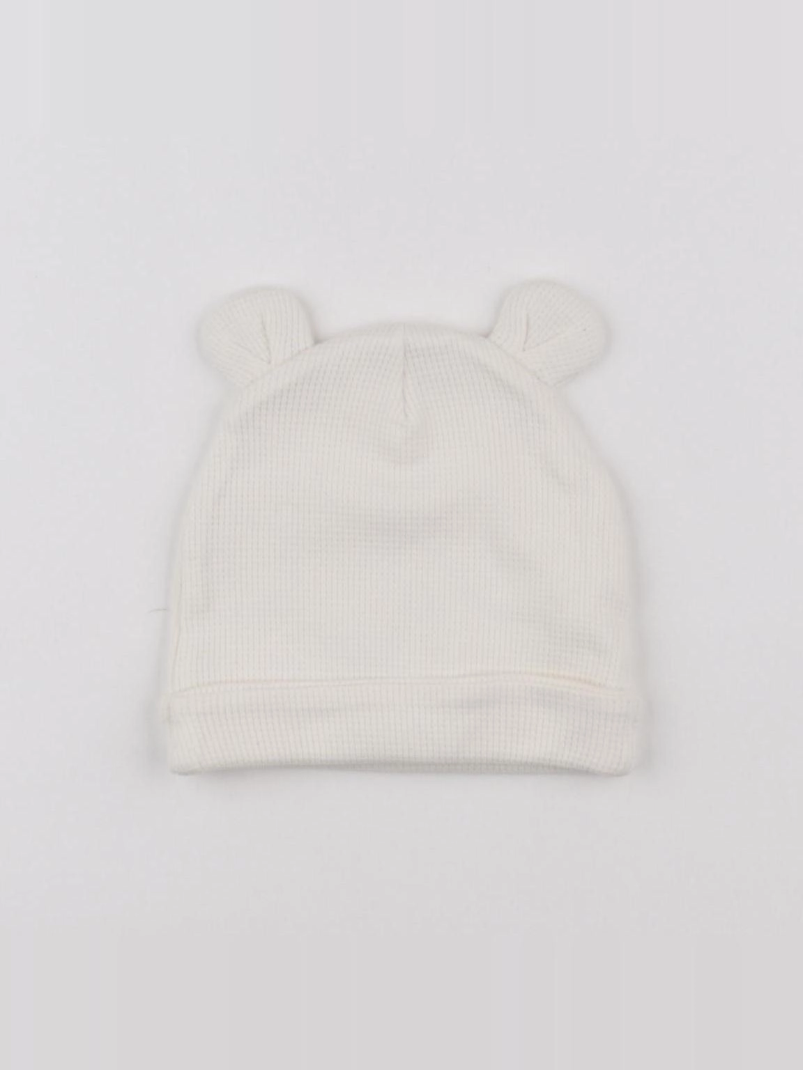 Vertbaudet - bonnet blanc - 12/18 mois