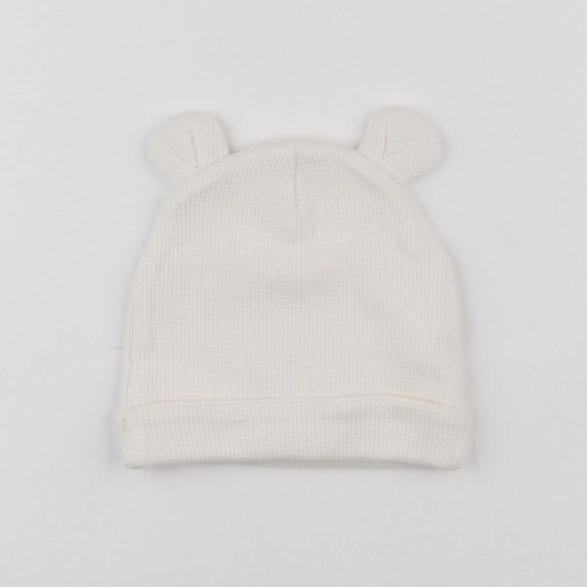 Vertbaudet - bonnet blanc - 12/18 mois