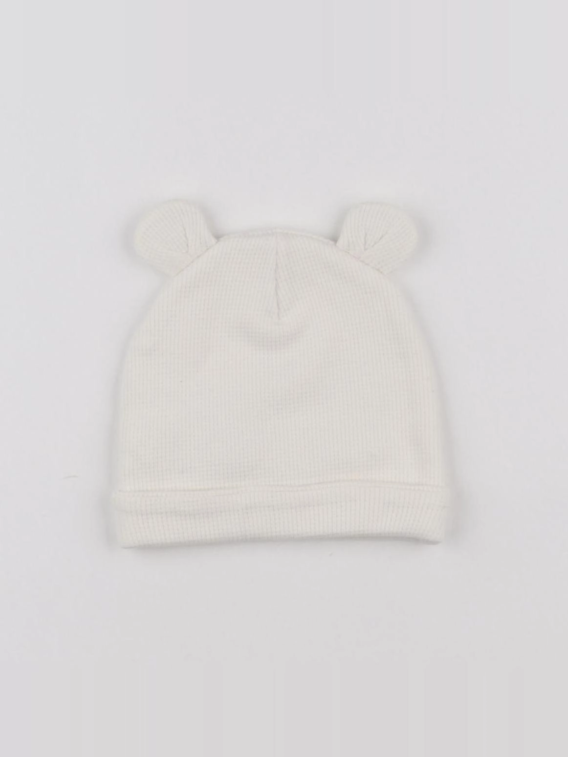 Vertbaudet - bonnet blanc - 12/18 mois
