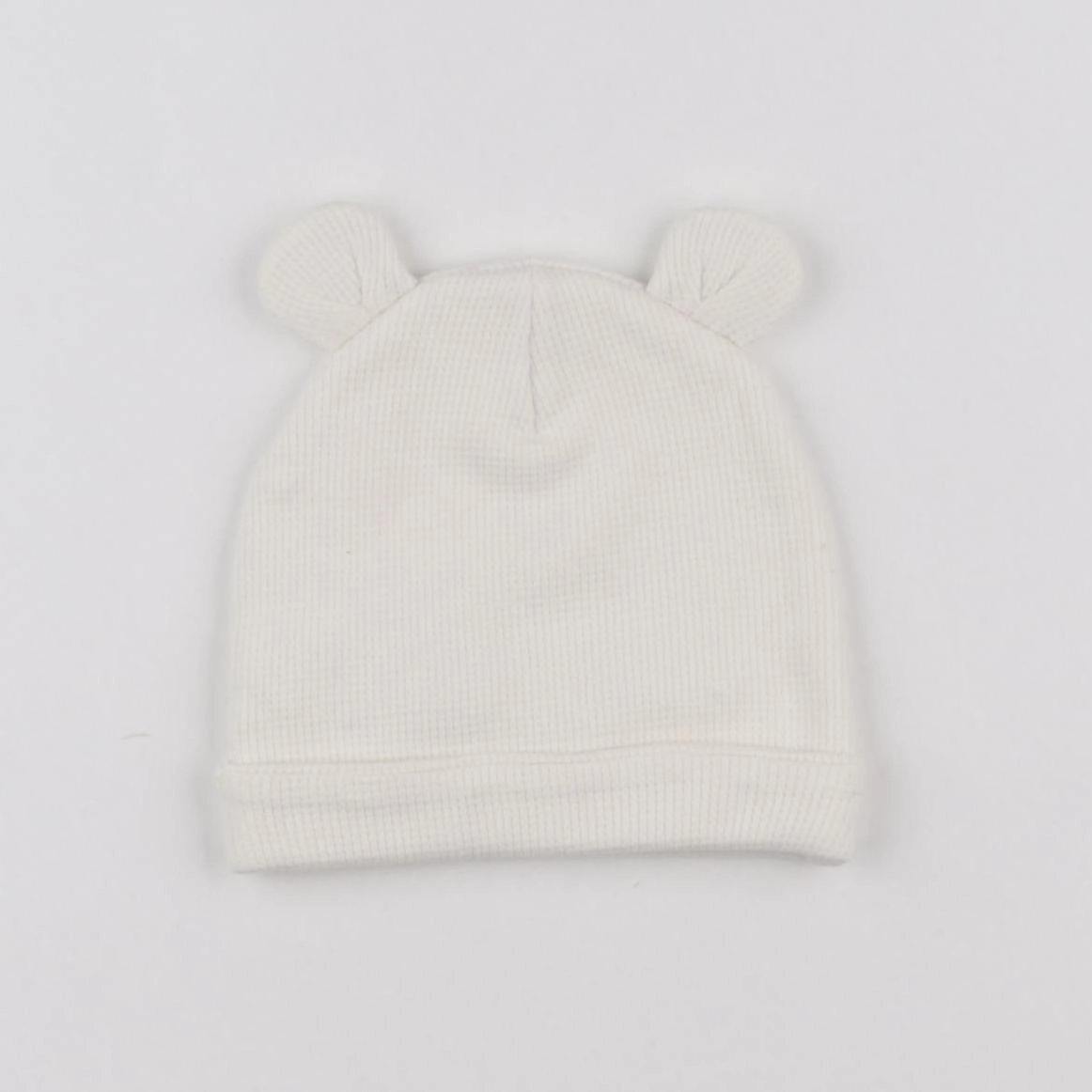Vertbaudet - bonnet blanc - 12/18 mois