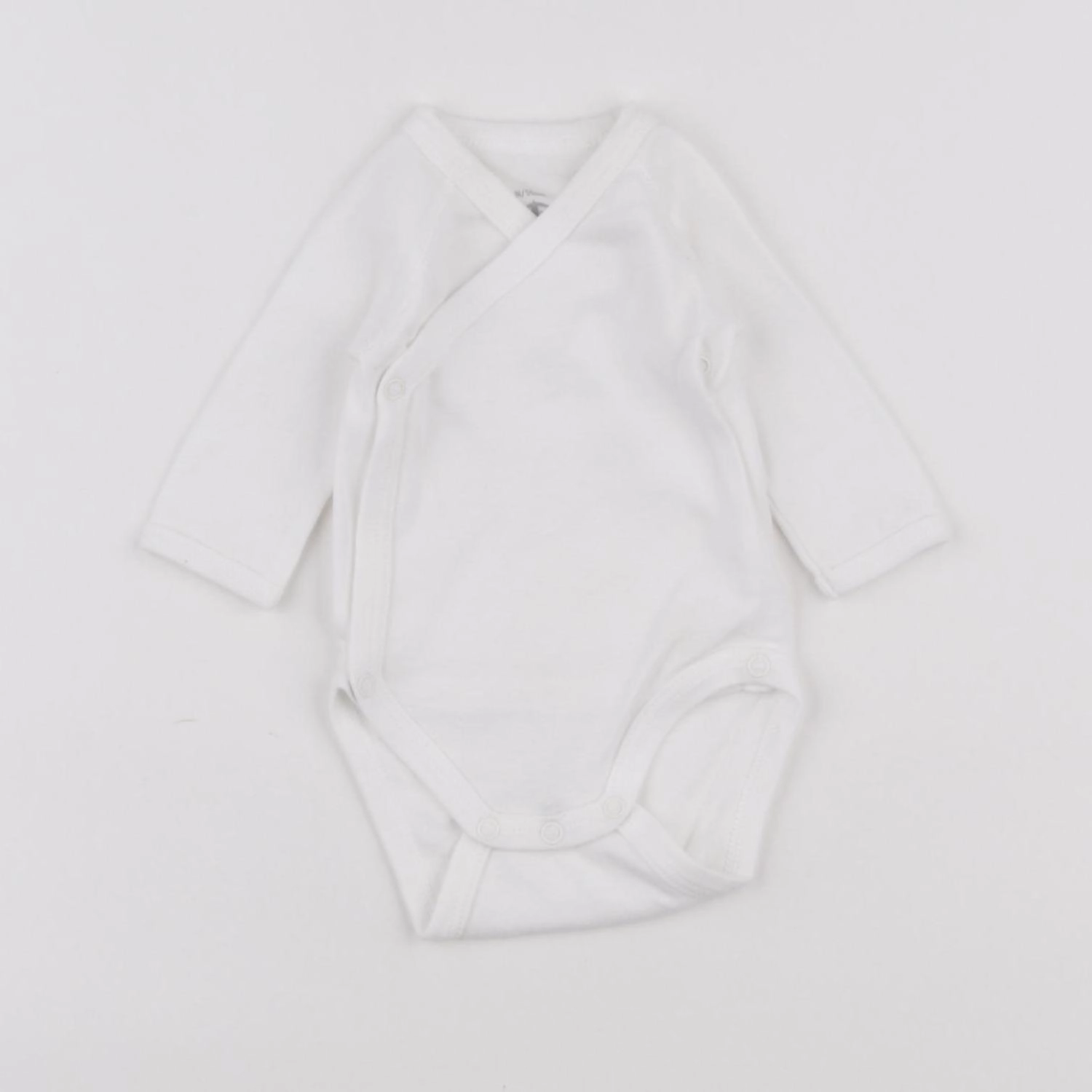 Petit Bateau - body blanc - 0 mois