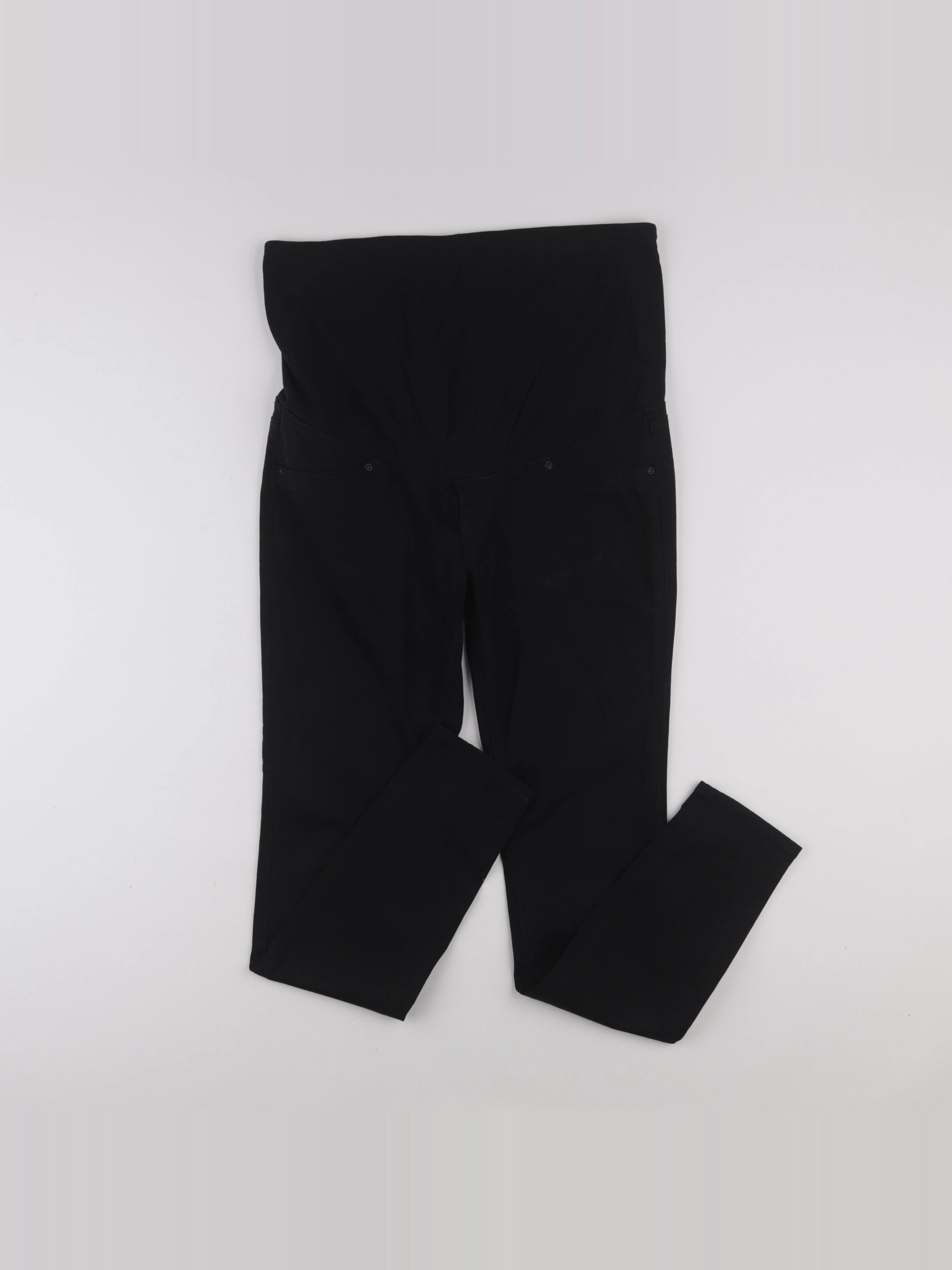 H&M - jean grossesse noir - s