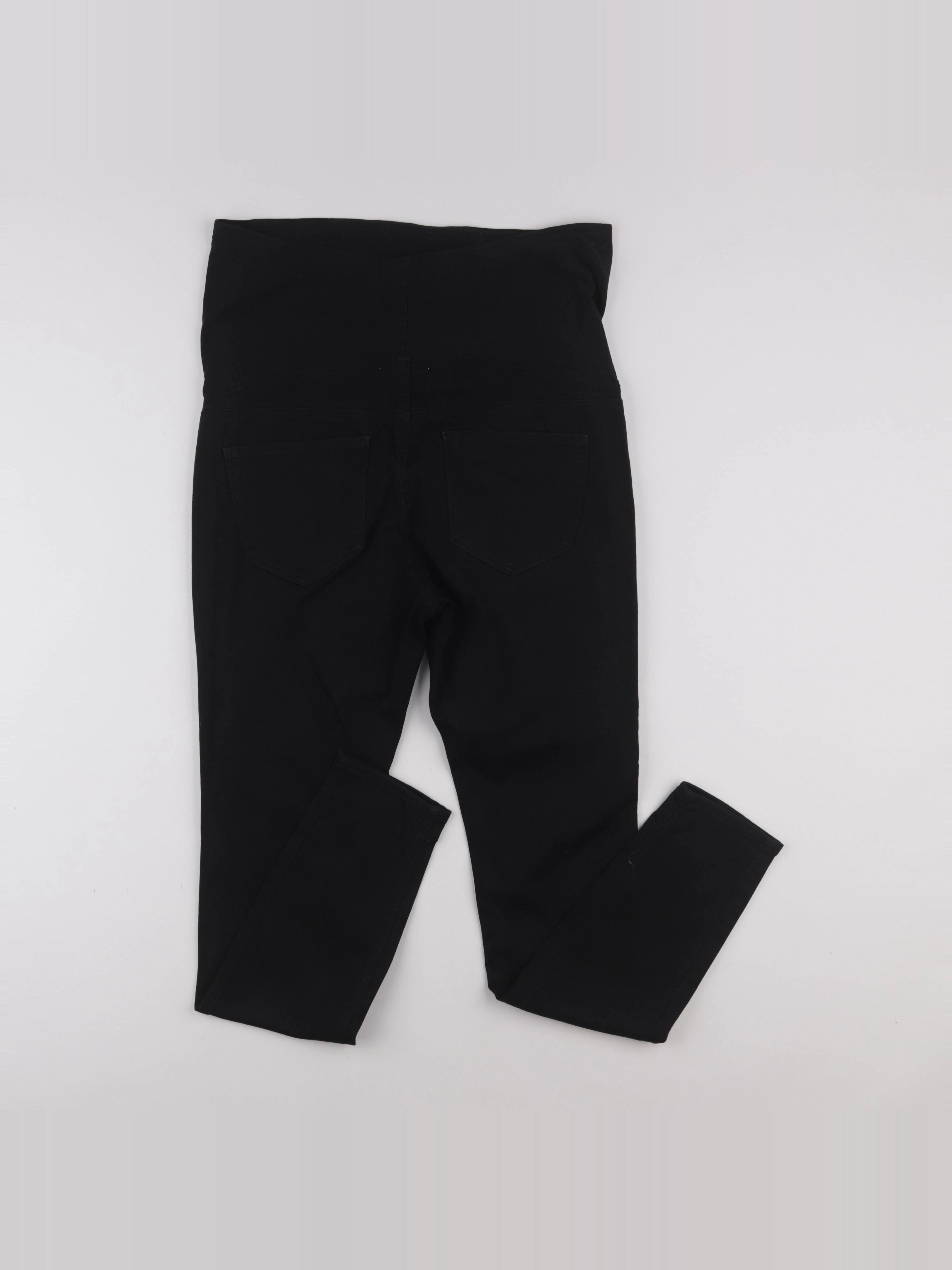 H&M - jean grossesse noir - s