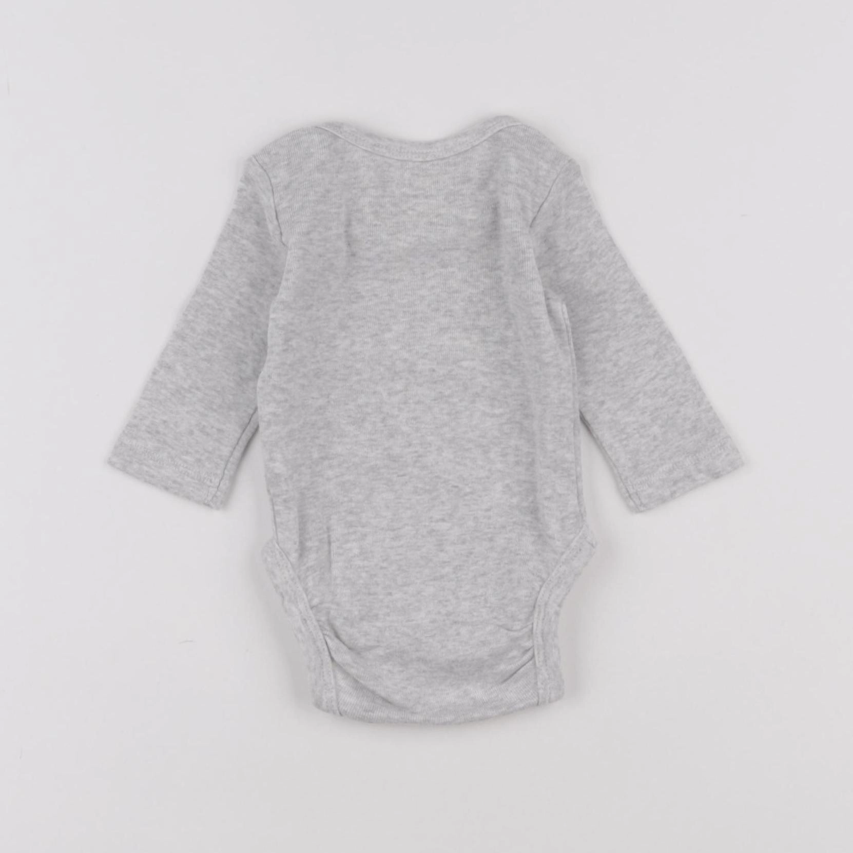 H&M - body gris - 0/1 mois