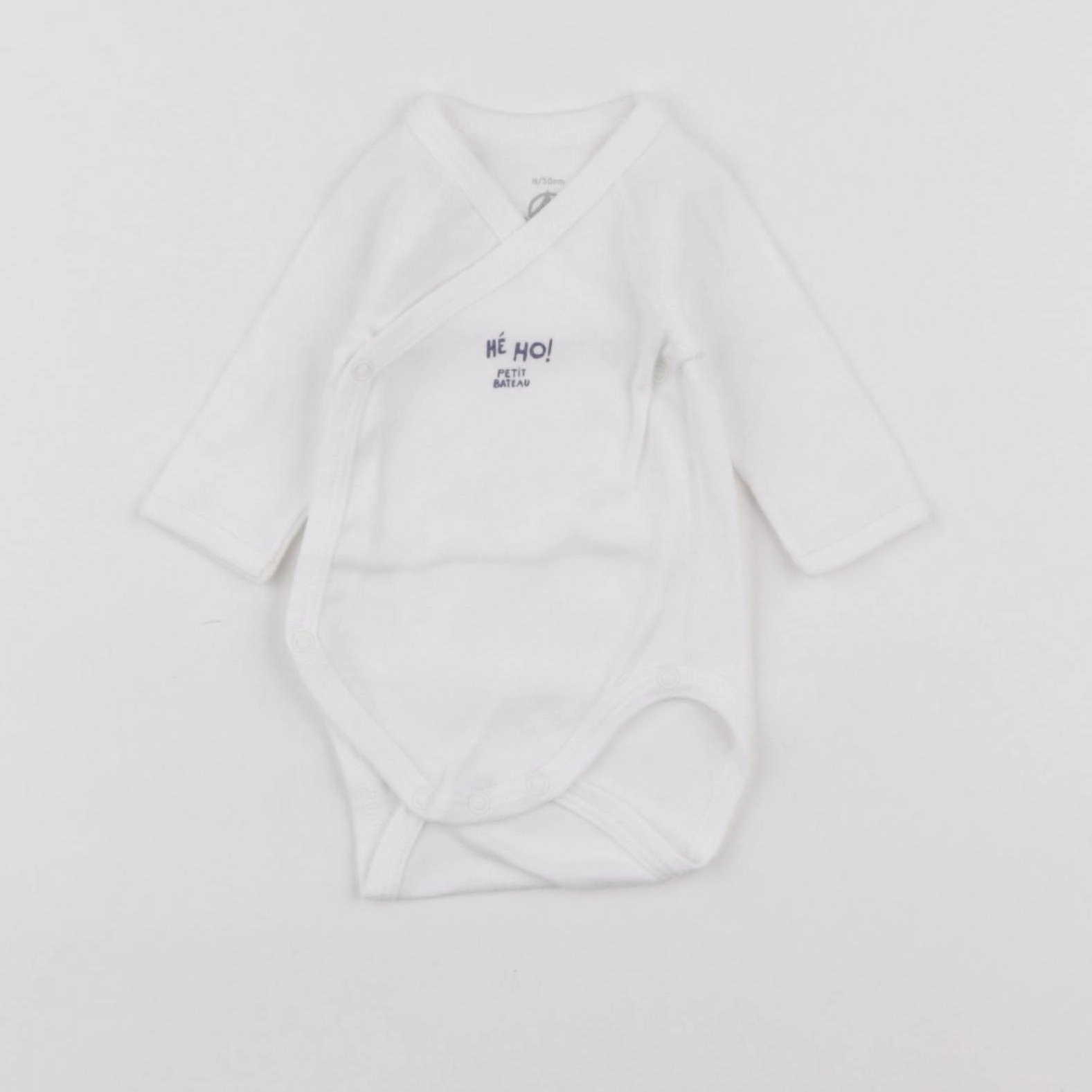 Petit Bateau - body blanc - 0 mois