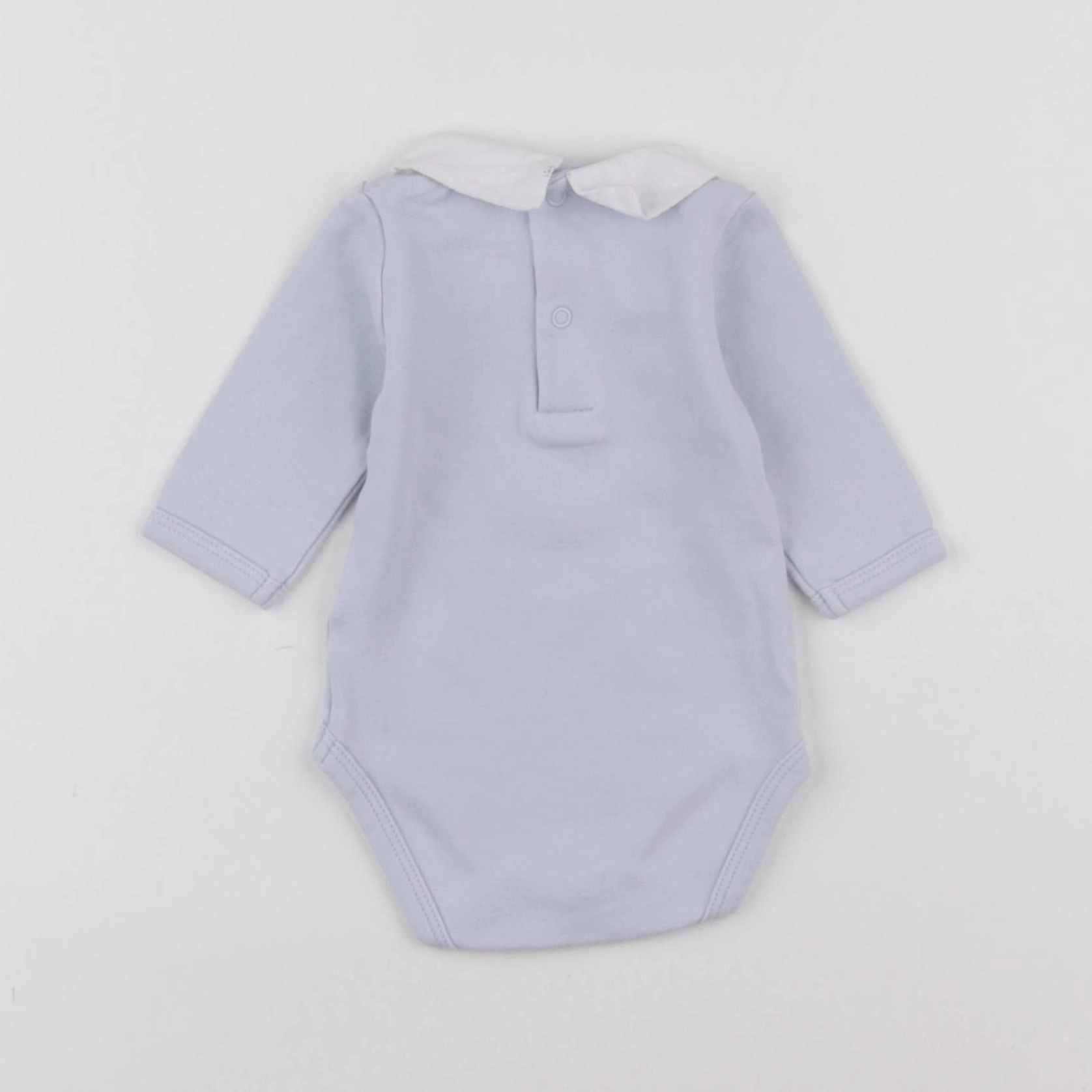 Carrément Beau - body à col bleu - 1 mois