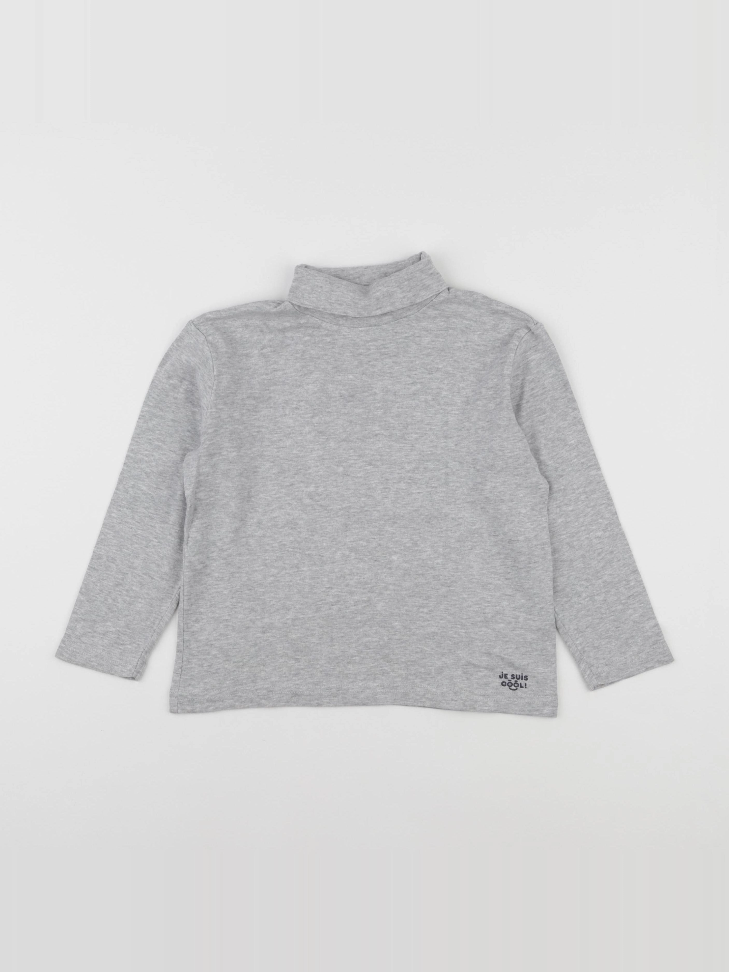 Vertbaudet - sous-pull gris - 6 ans