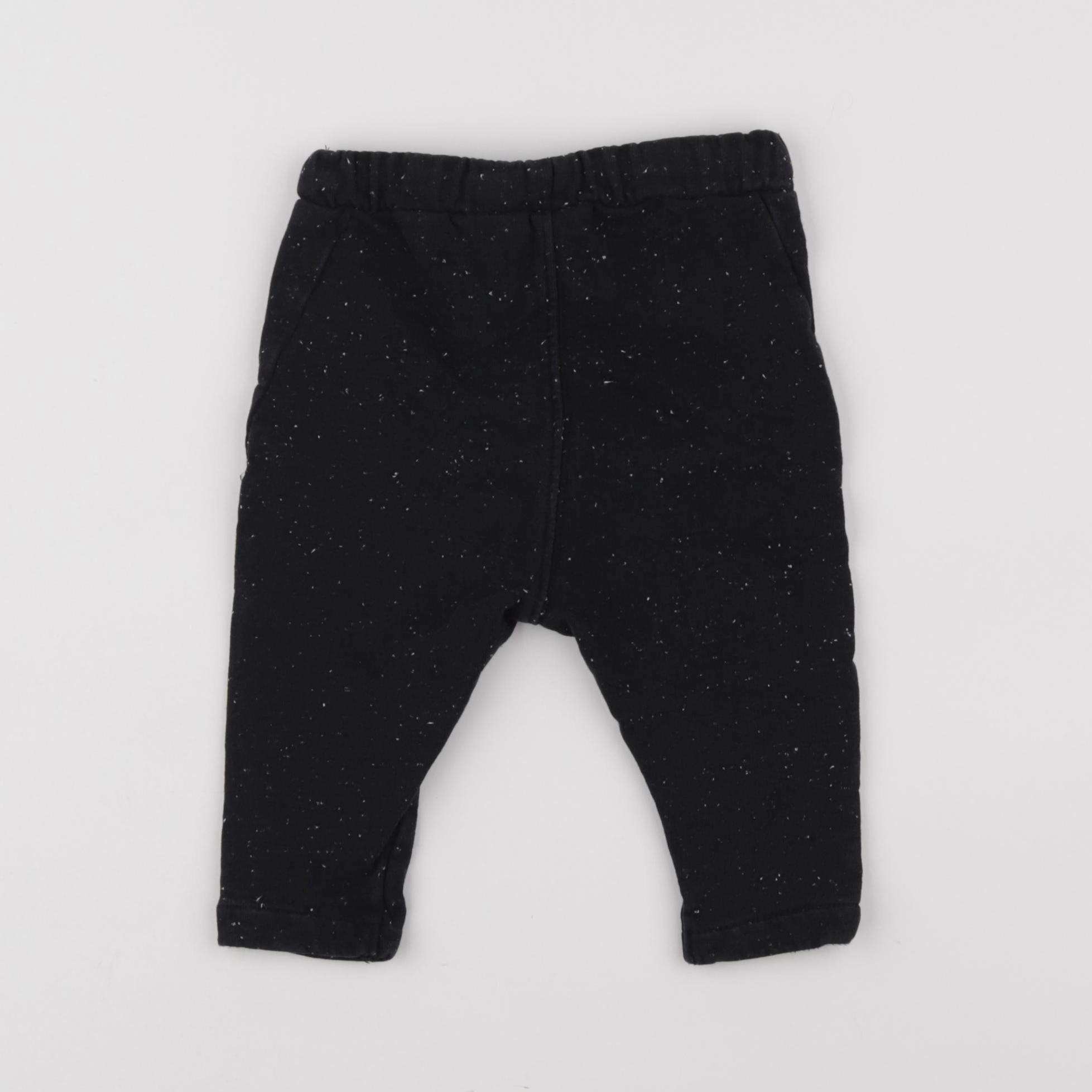 Zara - jogging doublé noir - 9/12 mois
