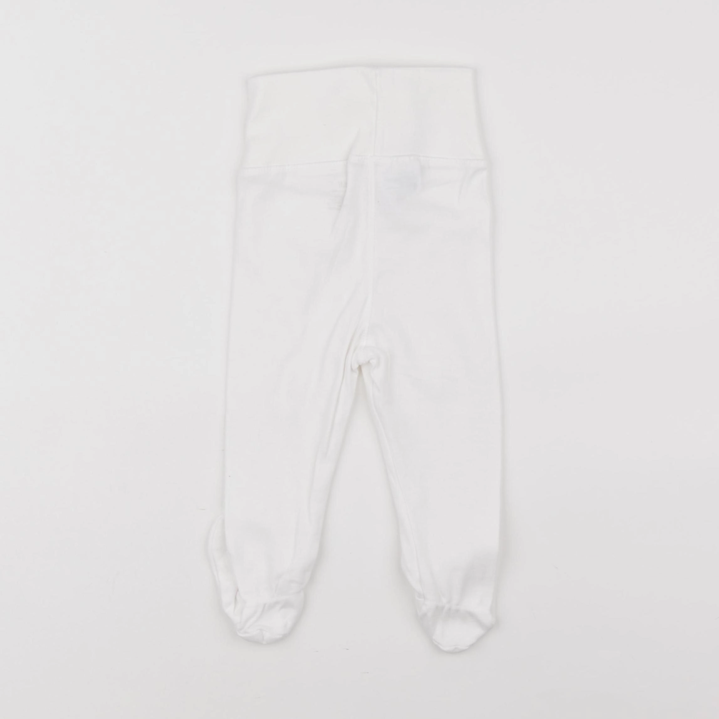 H&M - legging blanc - 6/9 mois